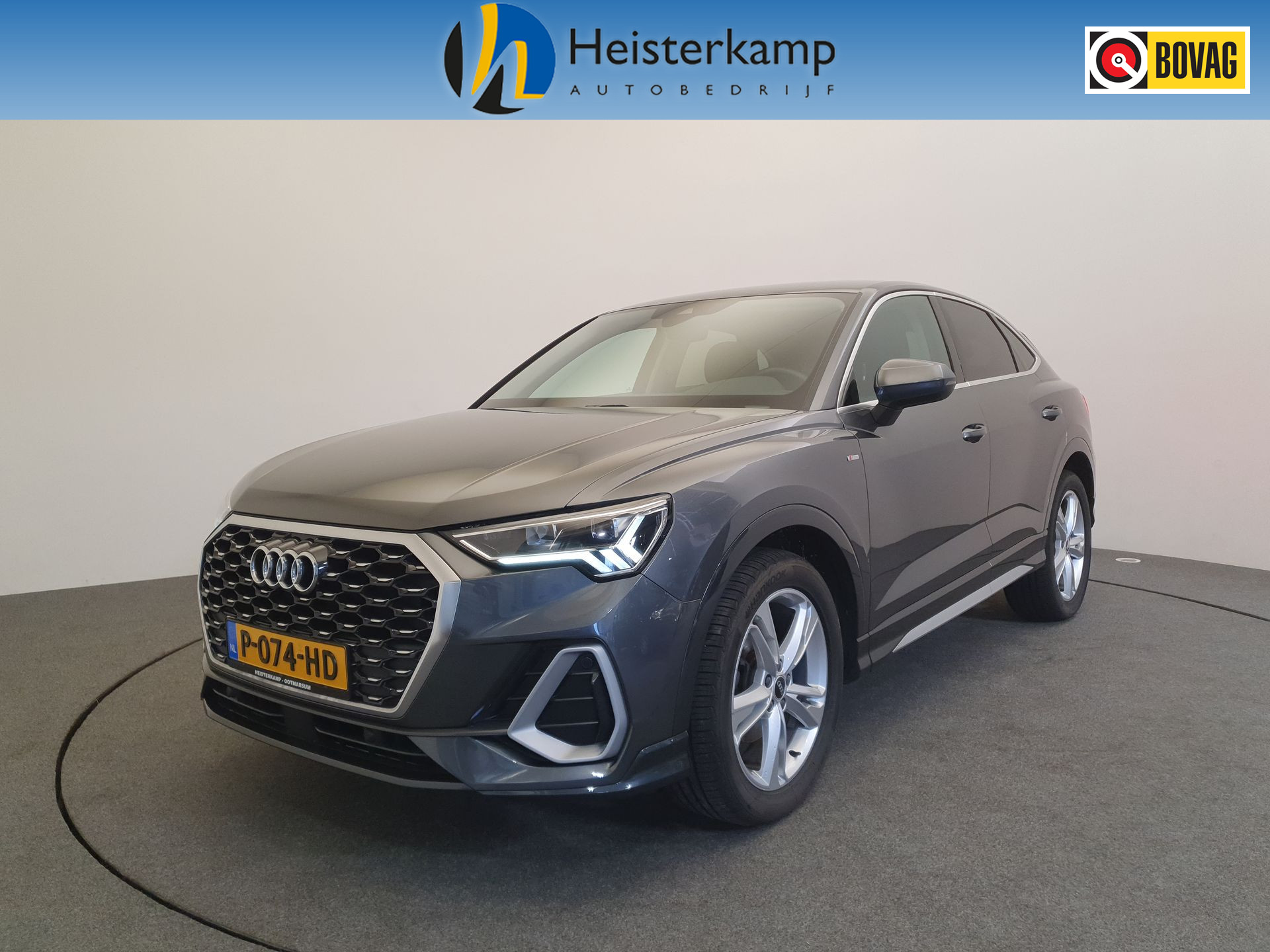 Audi Q3 Sportback 35 TFSI 150pk S-Tronic S-Line Half leder/alcantara, Wegklapbare trekhaak, Dodehoek sensoren