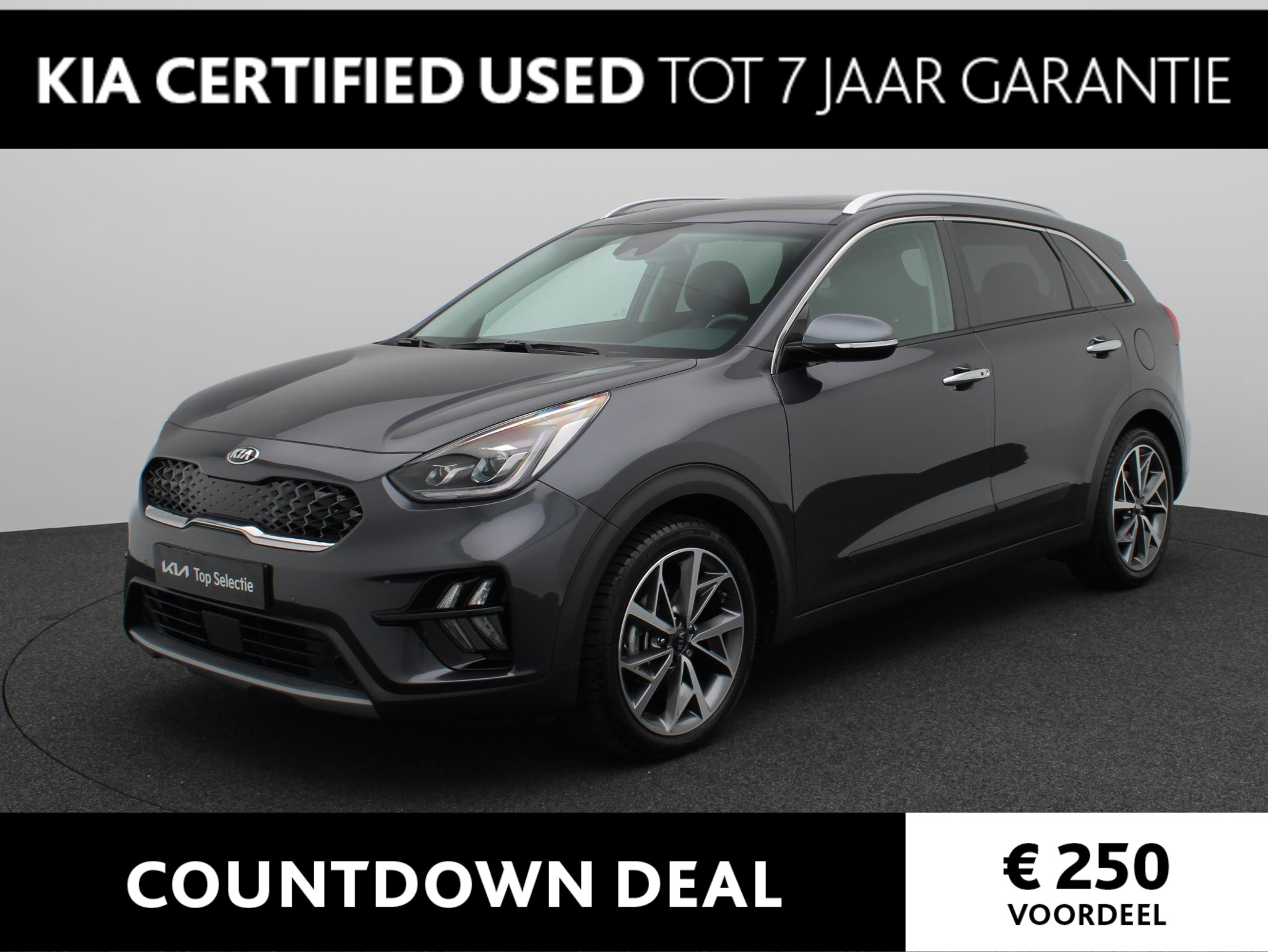 Kia Niro 1.6 GDi Hybrid ExecutiveLine Leder | Stoelverwarming | Navi | Camera | Cruise | Clima | LM velgen 18"