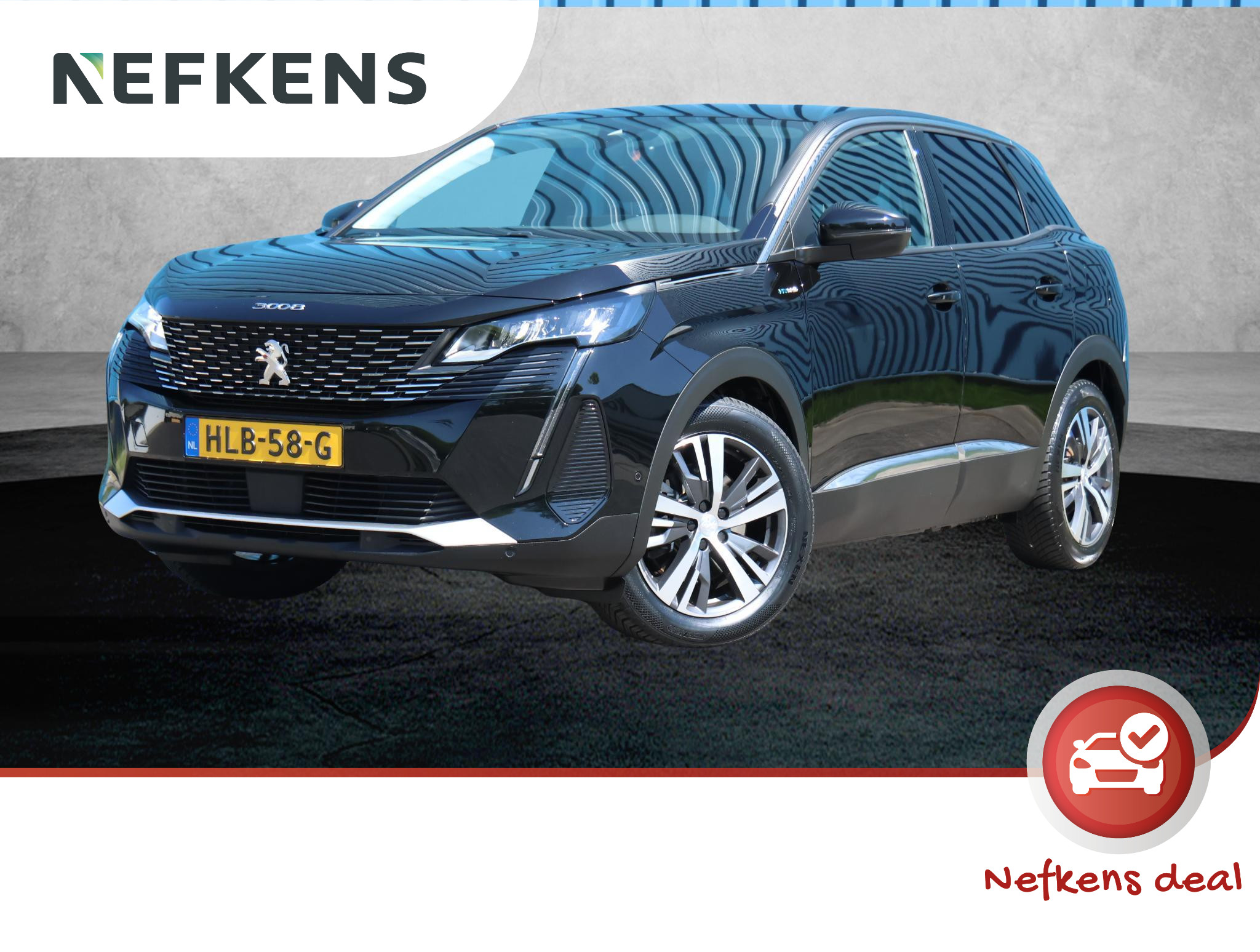 Peugeot 3008 1.6 HYbrid 225PK Blue Lease Allure | Climate Control | Camera | Cruise Control | Stoelverwarming | Apple Carplay & Android Auto | Navigatie |