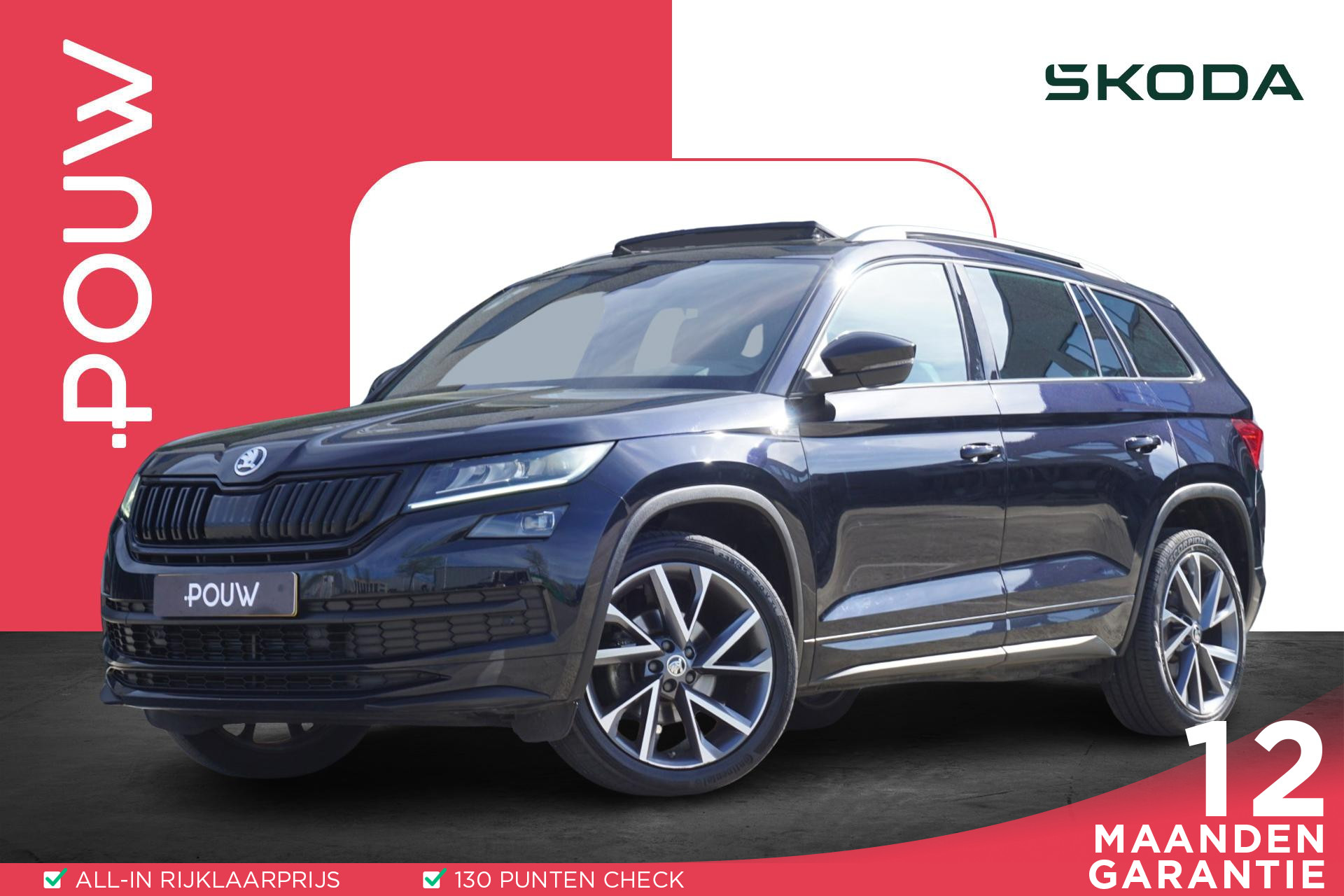 Škoda Kodiaq 1.5 TSI 150pk Sportline Business | Panoramadak | Stuur/Stoelverwarming | Zwenkbare Trekhaak