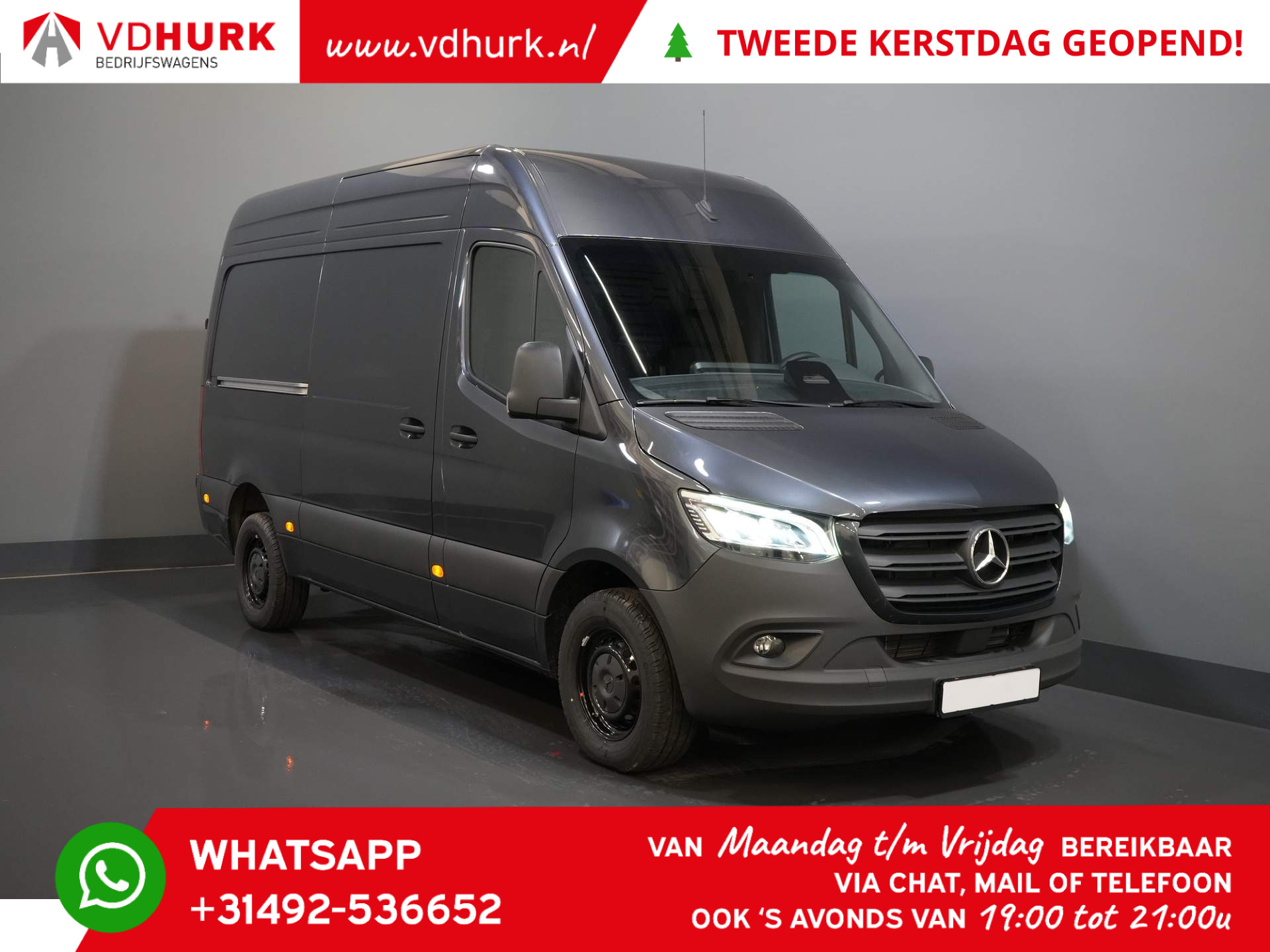 Mercedes-Benz Sprinter 319 L2H2 Pro/ 3.5t Trekhaak/ LED/ MBUX/ Carplay/ Camera/ Cruise/ Gev. Stoel