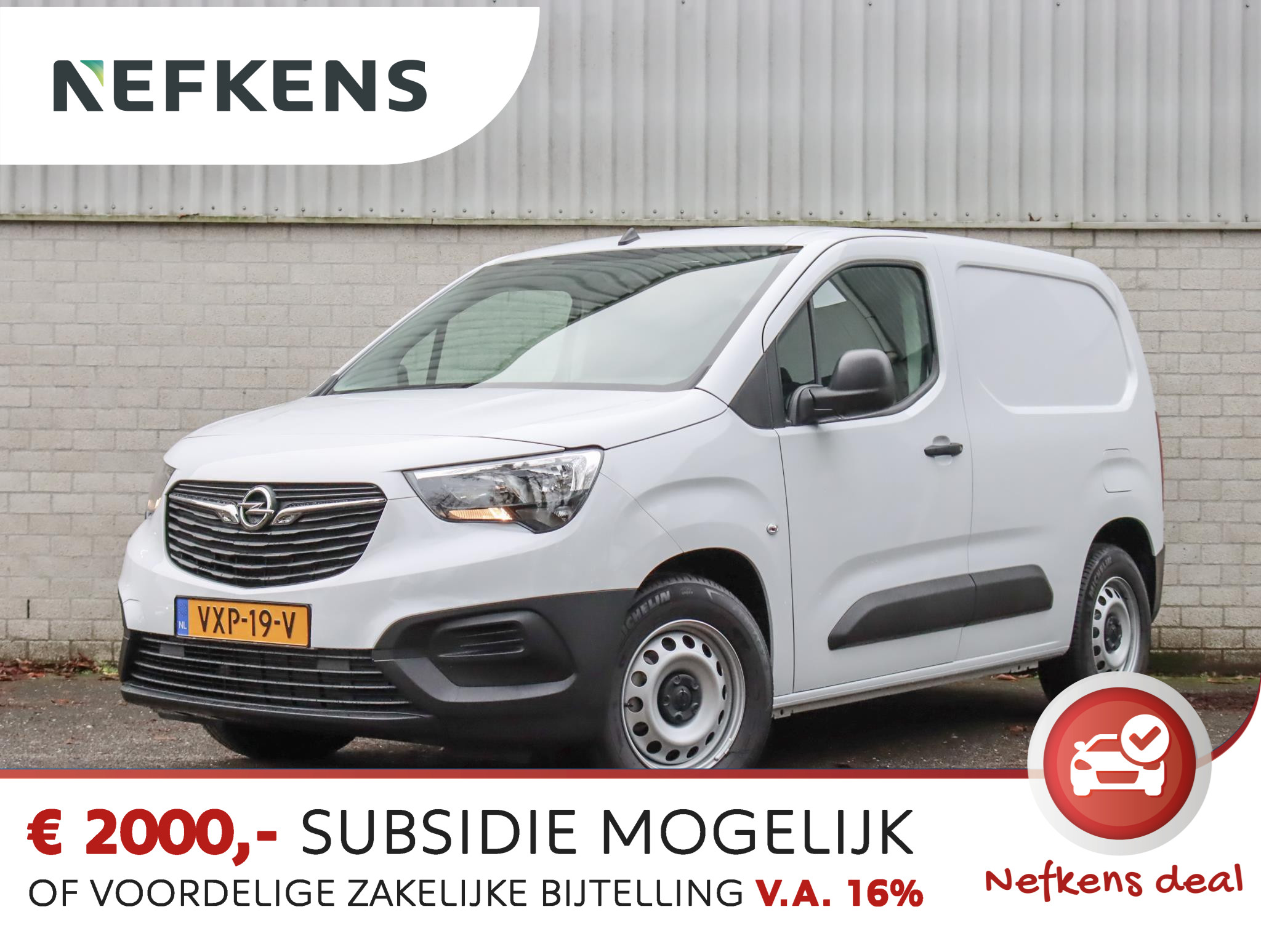 Opel Combo-e L1H1 Edition 50 kWh 3-fase (RIJLKAAR!!/PDC/Cruise/Airco/DIRECT rijden!)
