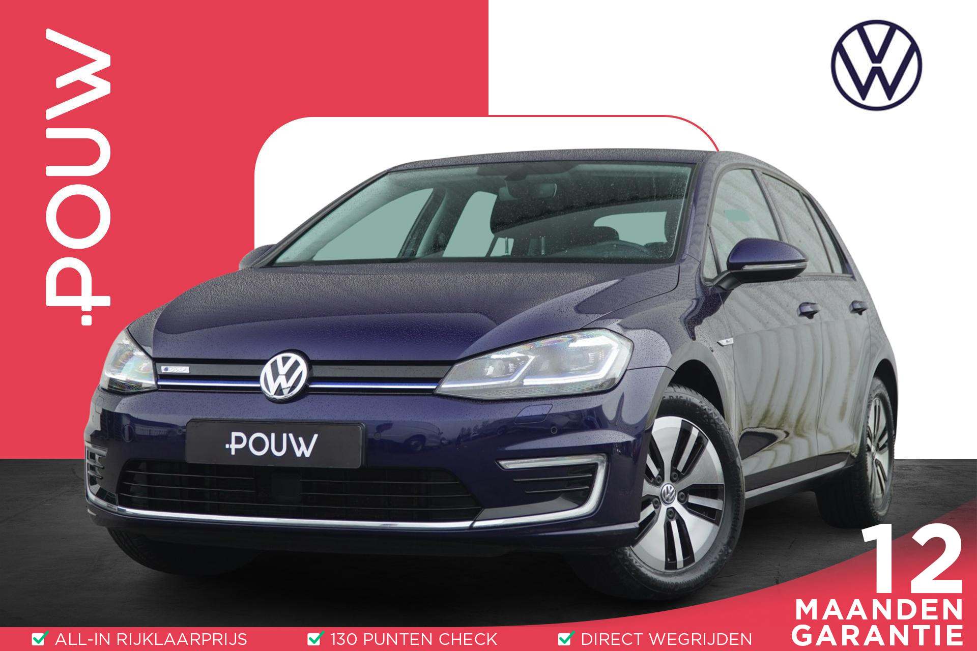 Volkswagen e-Golf 136pk E-DITION | SoH 94% | Stoelverwarming | Navigatie |  Achteruitrijcamera