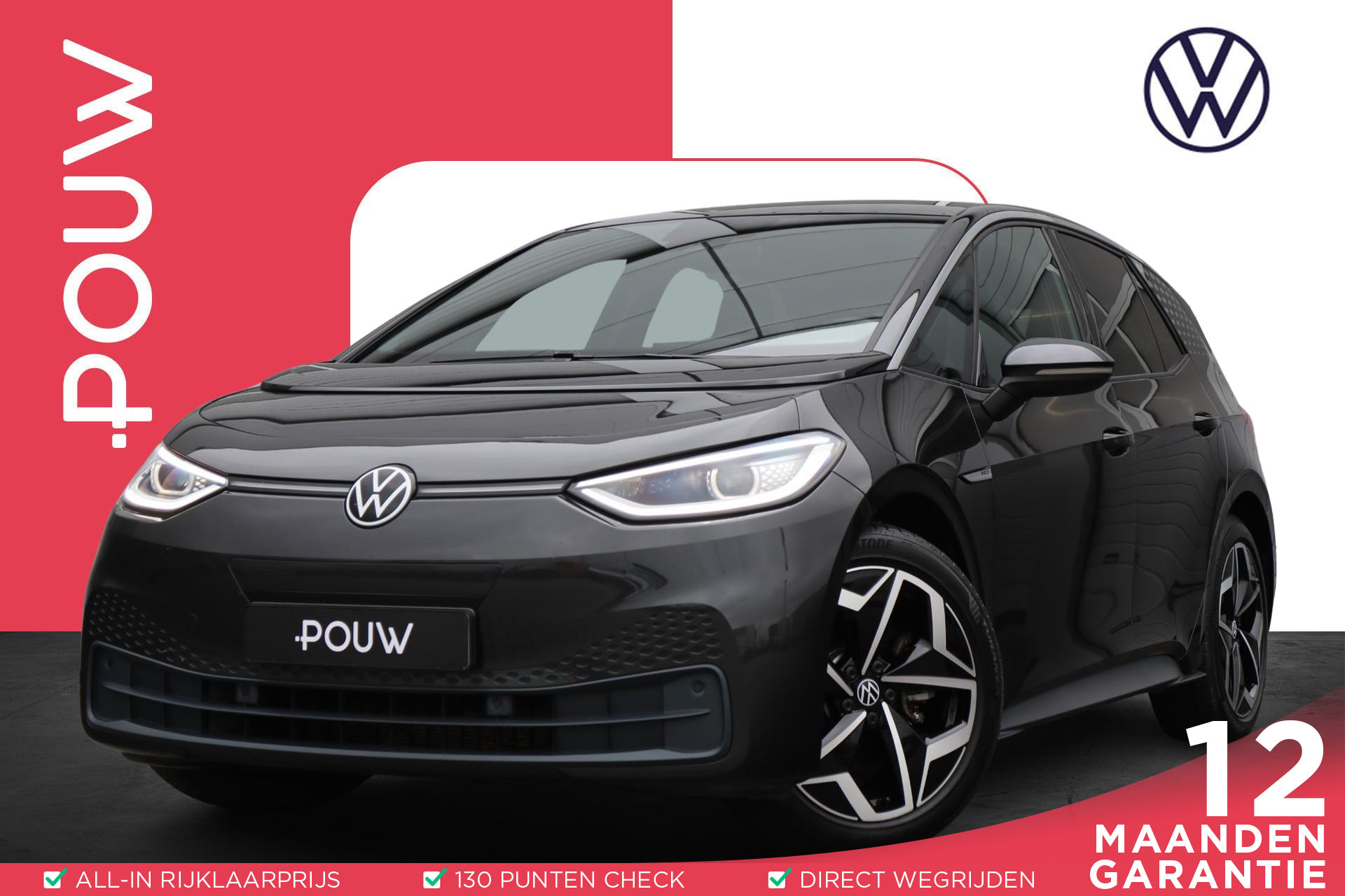 Volkswagen ID.3 204pk Max 58 kWh | SoH 94% | Top Sport Stoelen | Panoramadak | Navigatie | Achteruitrijcamera