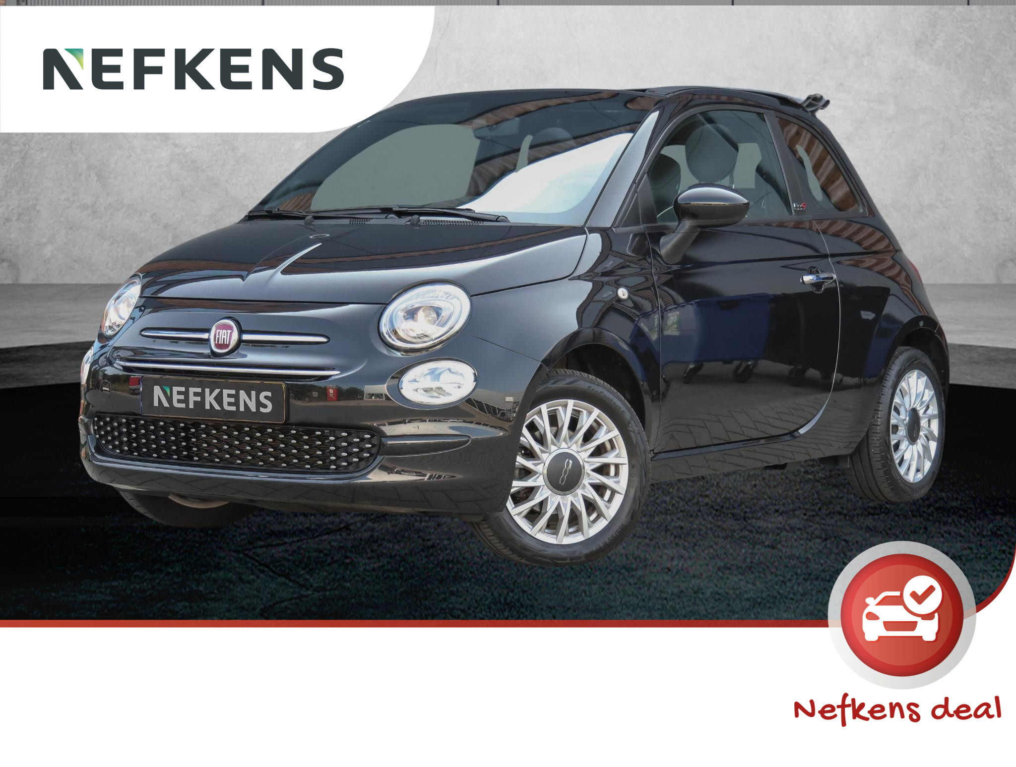 Fiat 500C 69pk Hybrid Launch Edition (1ste eig.|15"LMV|AppleCarPlay|NAV.|Climate|GOED ondh.)