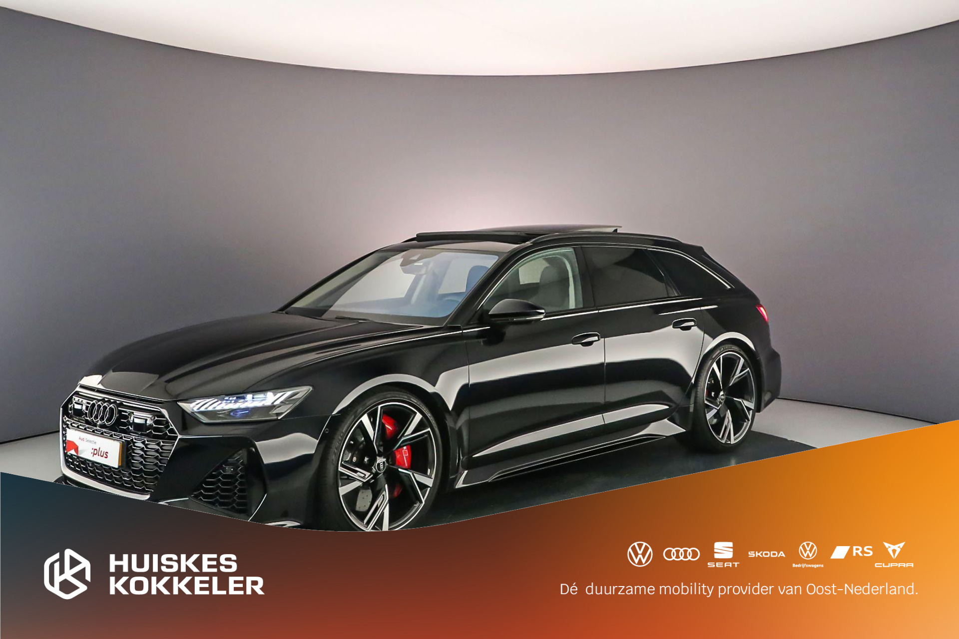 Audi RS6 600pk | Keramisch | Pano | B&O | Head UP | 305km\h | RS Dynamic Plus | Tour/City | 4Wiel Besturing | 360Cam | Servo | RS Sportuitlaat | RS Luchtvering |