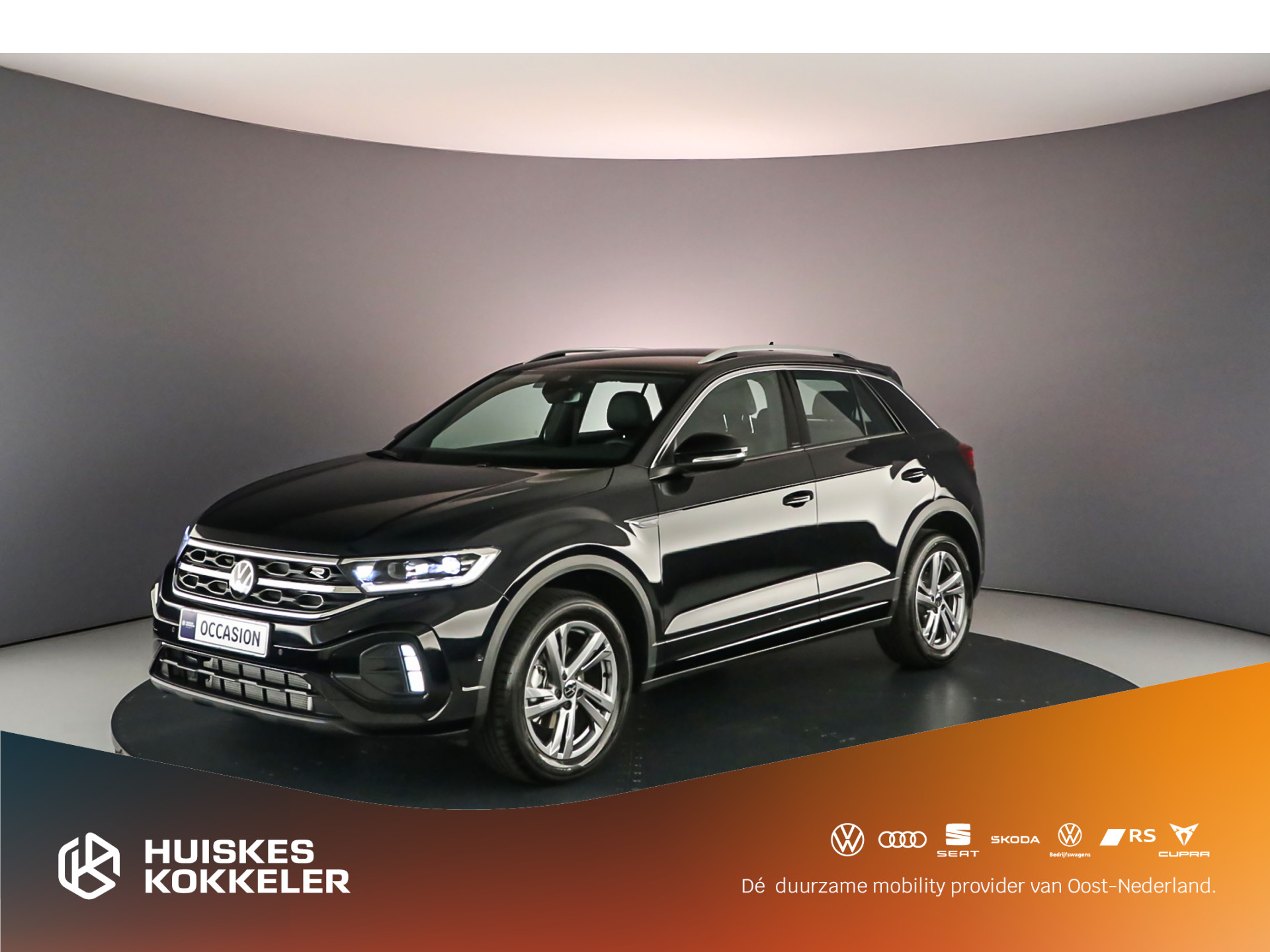 Volkswagen T-Roc R-Line Business 1.5 TSI 150pk DSG Automaat Achteruitrijcamera, Navigatie, Adaptive cruise control, Stoelverwarming, Parkeer assistent, Airco, DAB, Parkeersensoren, LED verlichting