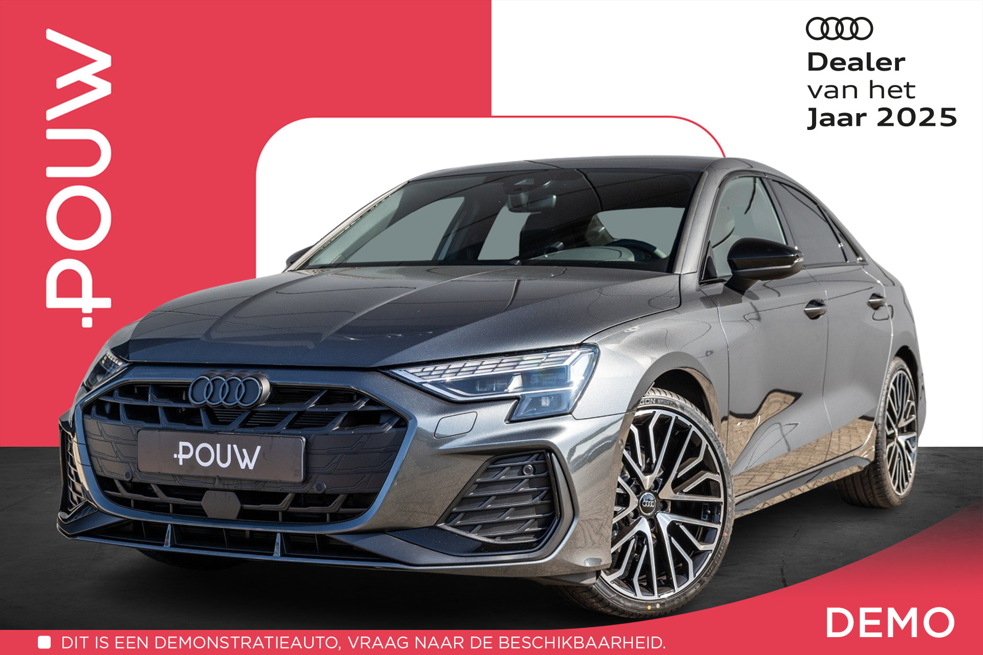 Audi A3 Limousine 30 TFSI 116pk S-tronic S Edition | Zwart Optiek | 19" Velgen