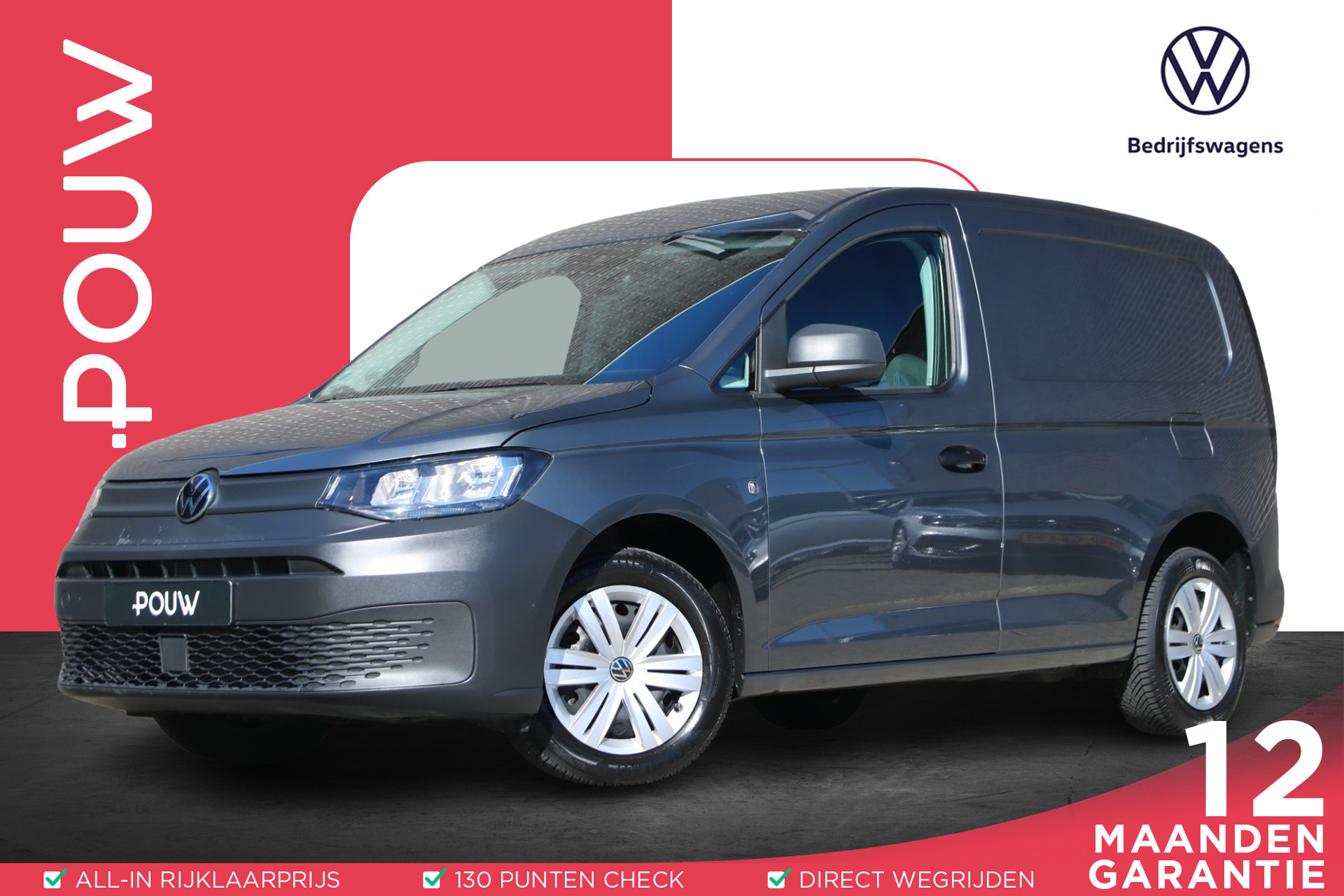 Volkswagen Caddy Cargo 2.0 TDI 75pk Economy Business | Trekhaak | Apple Carplay/Android Auto