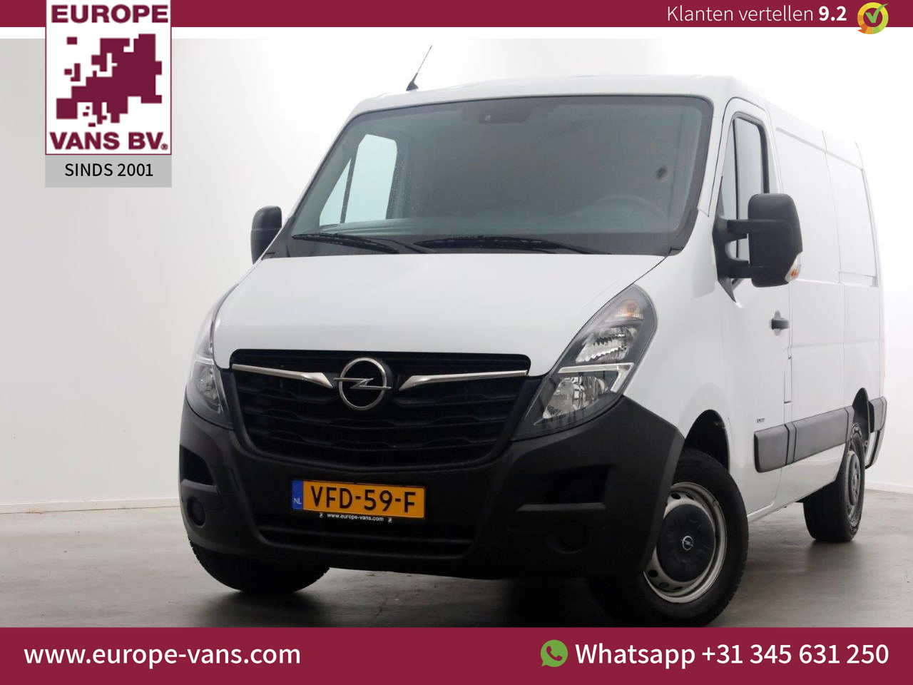 Opel Movano 2.3 Turbo 180pk L1H1 Automaat Airco 01-2020