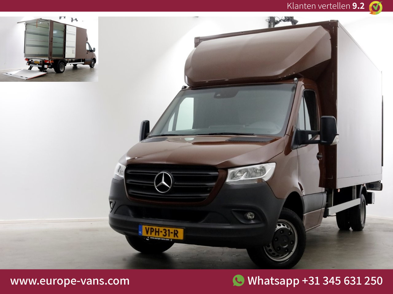 Mercedes-Benz Sprinter 515 CDI 150pk 9G Automaat Bakwagen met laadklep en zijdeur 03-2022
