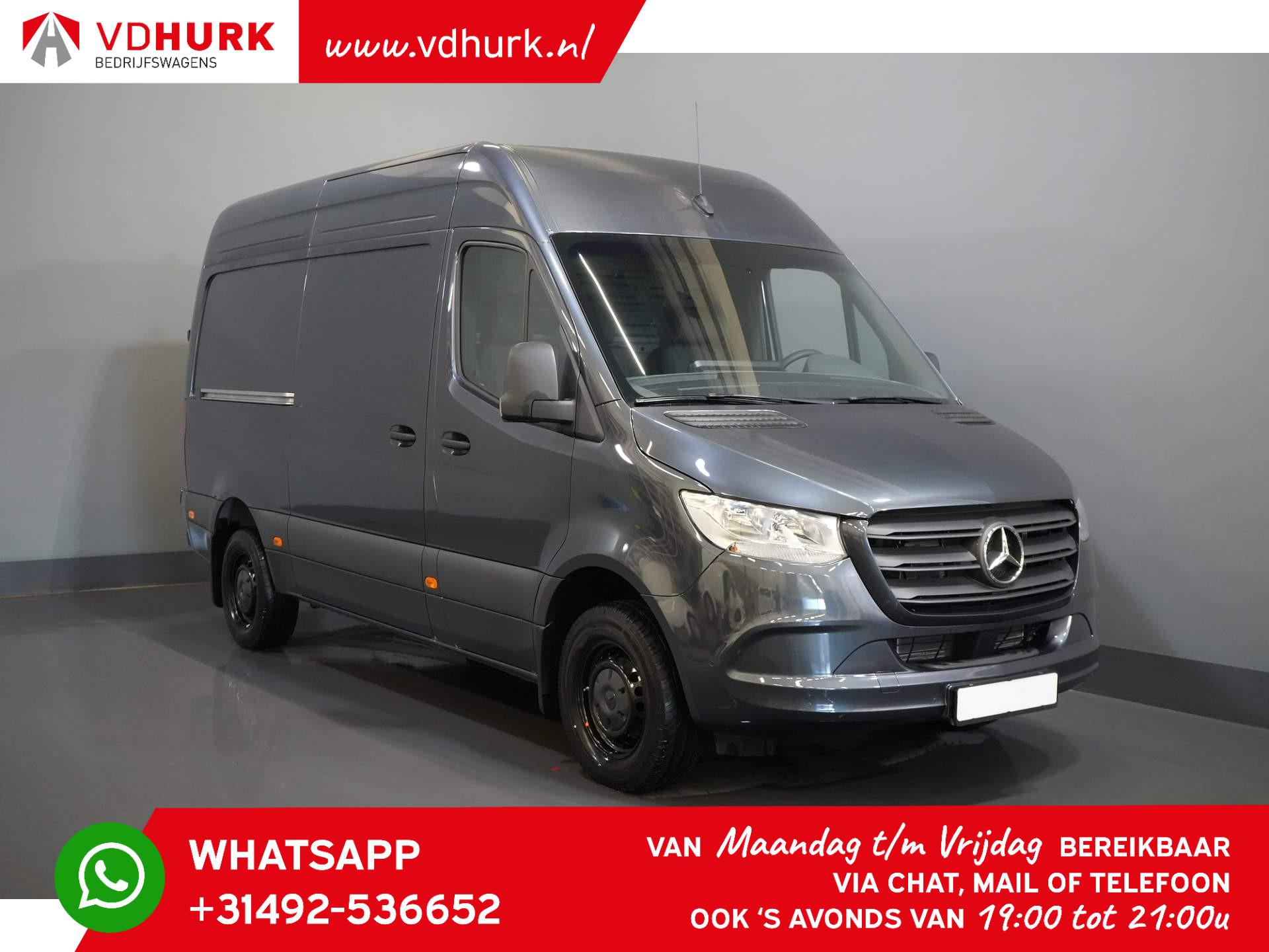 Mercedes-Benz Sprinter 317 CDI L2H2 Aut. 3.5t Trekverm./ 10,25" MBUX/ Stoelverw./ Carplay/ Camera/ Trekhaak/ Cruise