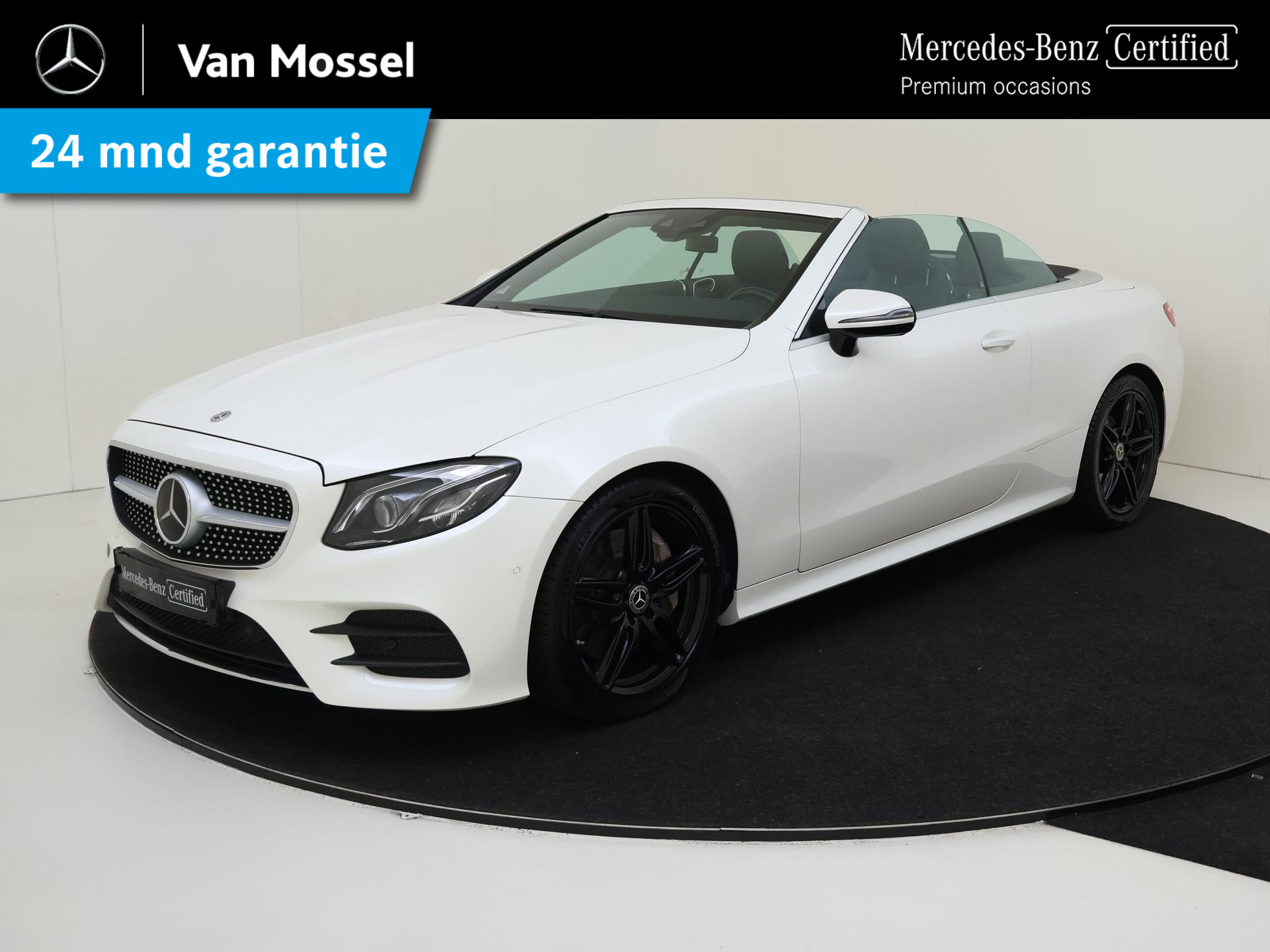 Mercedes-Benz E-Klasse Cabrio 300 Premium Plus / AMG/ 19 inch/ Memory/ Blauwe kap