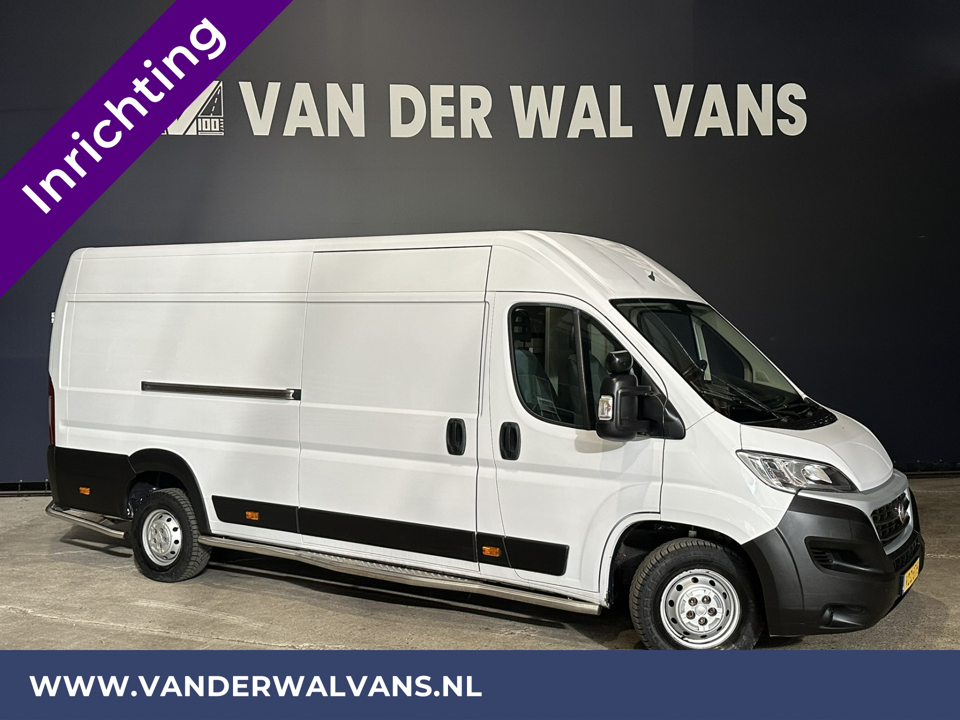 Fiat Ducato 3.0 NP 136pk L4H2 Post NL inrichting Euro6 Airco | Camera | Navigatie sidebars, 270 graden achterdeuren, schappen, doorloopdeur