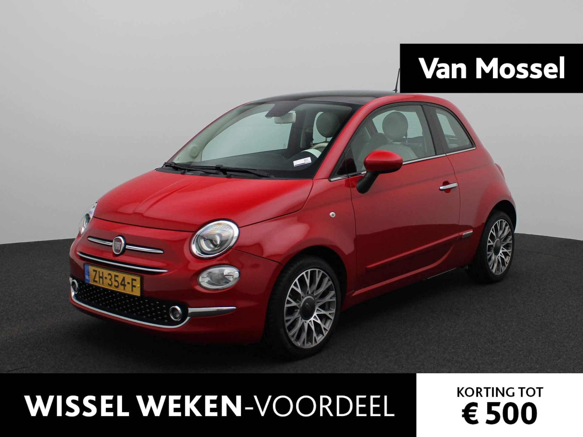 Fiat 500 0.9 TwinAir Turbo Lounge | Navigatie | Airco | Lichtmetalen velgen | Panoramadak | Parkeer sensoren