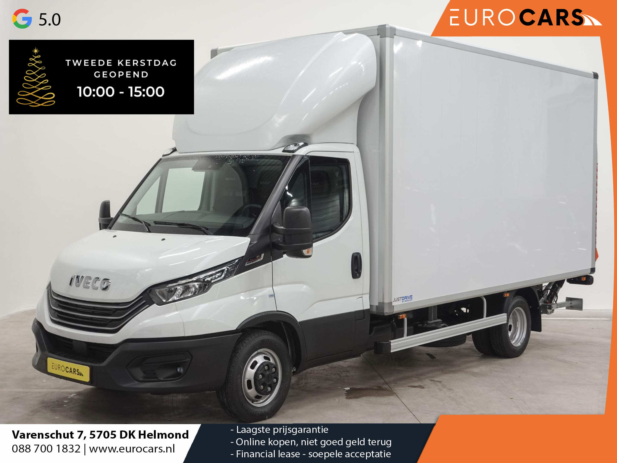 Iveco Daily 35C18 3.0 180pk Automaat Bakwagen Laadklep Dubbellucht 440x211x235 Airco Cruise control LED Navi Camera