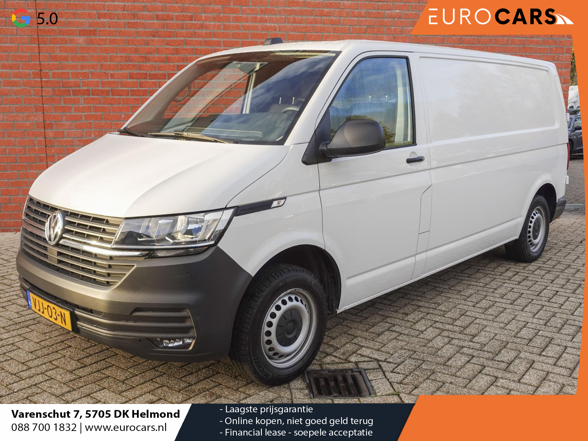 Volkswagen Transporter 2.0 TDI 110pk L2H1 Navigatie Apple Carplay/Android Auto Trekhaak Camera Parkeersensoren achter Cruise Control Airco