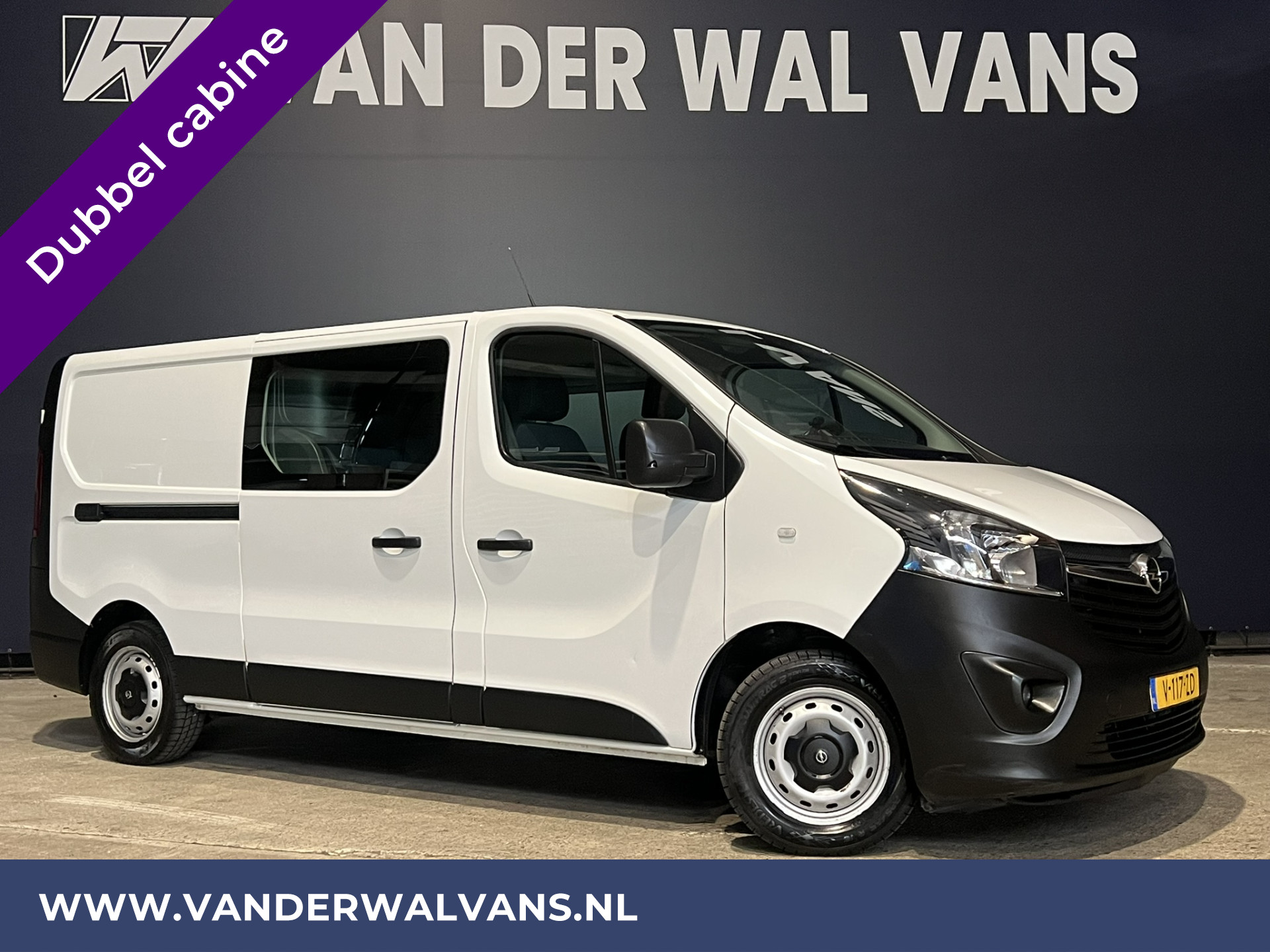 Opel Vivaro 1.6 CDTI 126pk L2H1 Dubbele Cabine Euro6 Airco | 5-Zits | Camera | Navigatie | LED Cruisecontrol, Trekhaak, Parkeersensoren, Android Auto