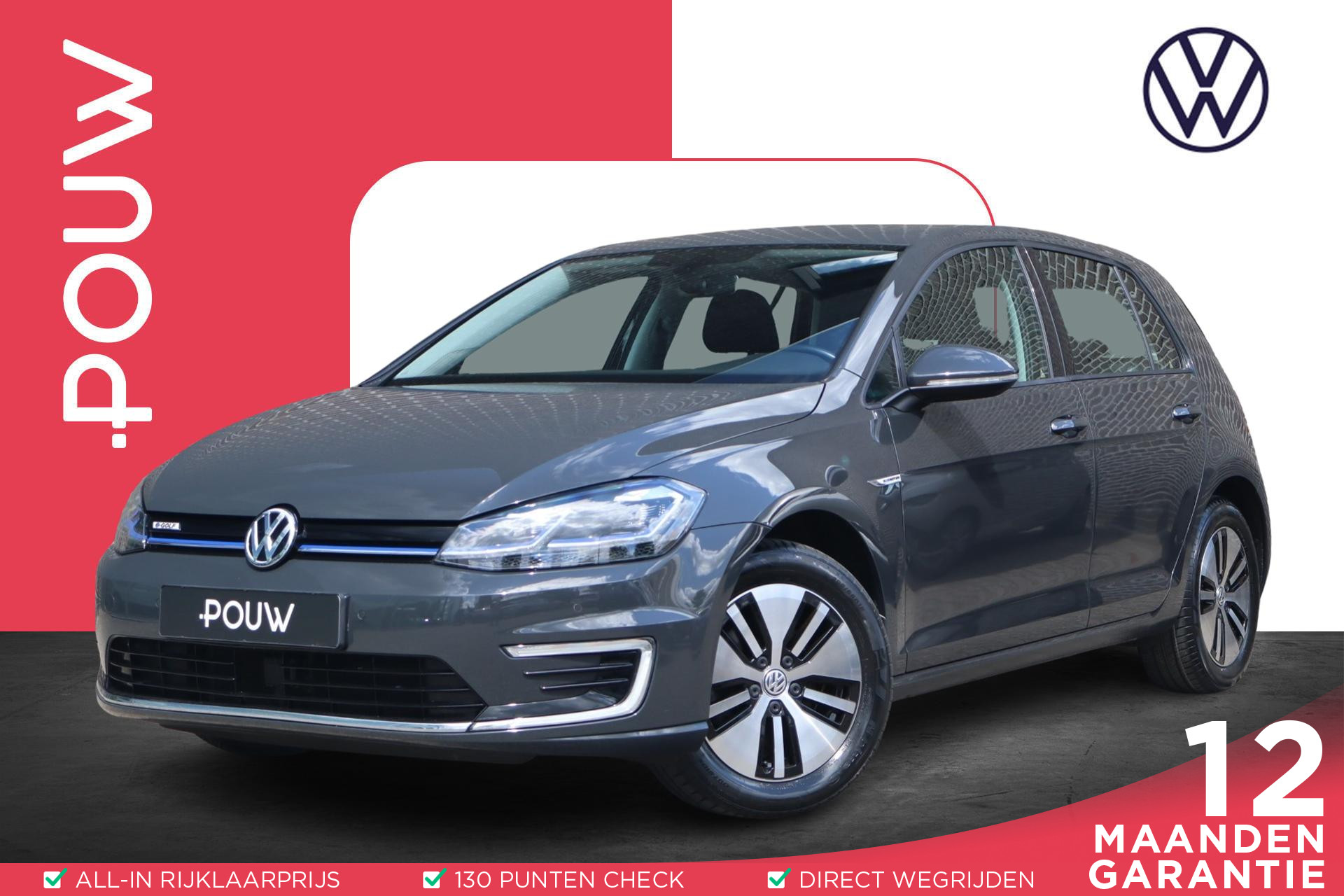 Volkswagen e-Golf 136pk | Navigatie | Volautomatische Airconditioning | Achteruitrijcamera