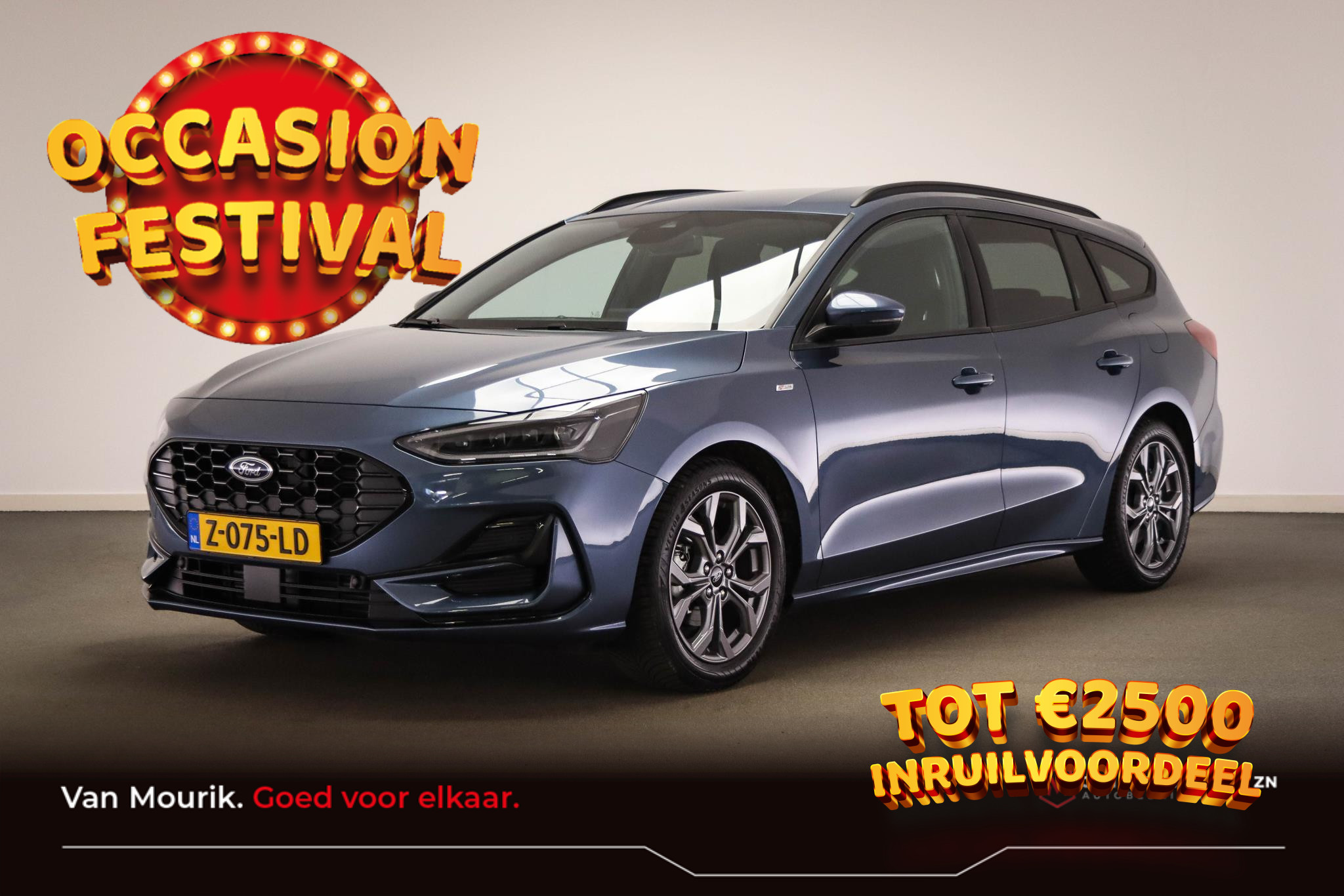 Ford Focus Wagon 1.0 EcoBoost Hybrid ST Line Style | AUTOMAAT | WINTER PACK | LED | NAVIGATIE | DAB | APPLE  | 17"