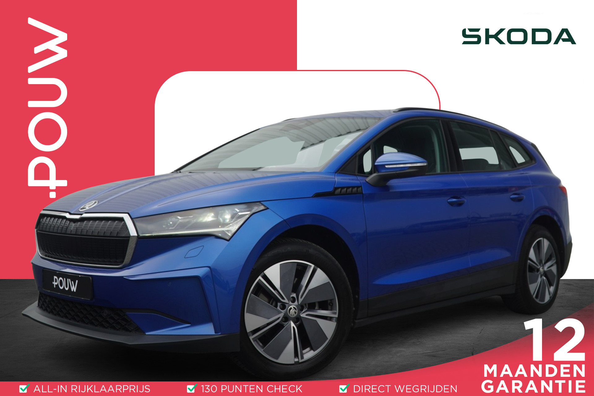 Škoda Enyaq iV 60 180pk | SoH 96% | Apple CarPlay / Android Auto | 3-Zone Klimaatregeling