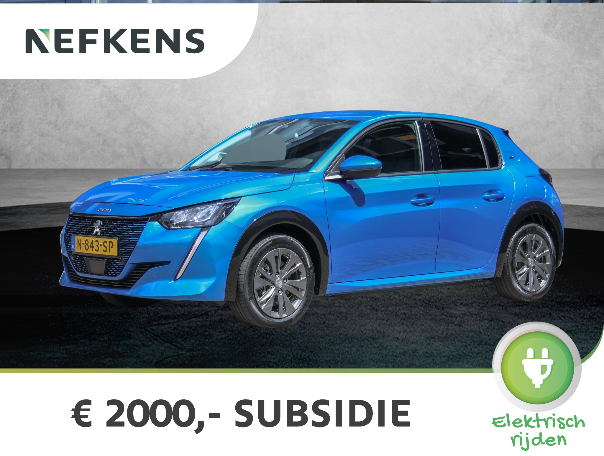 Peugeot e-208 Allure 50kWh 3-fase (PRIJS ex.2.000 SUBSIDIE!!/1ste eig./Climate/Camera/Isofix/Halfleer/AppleCarPlay)