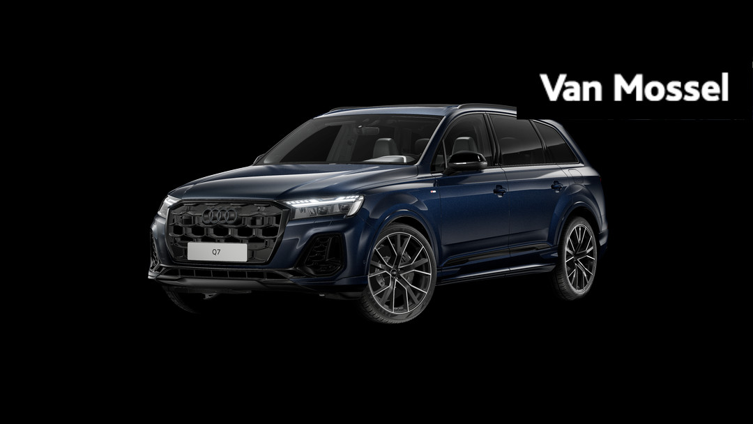 Audi Q7 55 TFSI e quattro Pro Line S 394 PK | Nu tijdelijk e-premie €6.000,- | S-Line | Vierwielbesturing | B&O | Trekhaak | Panoramadak | 360 Camera | HD Matrix Laser | Leder | Luchtvering | Comfortsleutel | Servosluiting | Sportstoelen plus | Stoelventilatie | Stoelverwarming voor en achter | Achterbank plus |