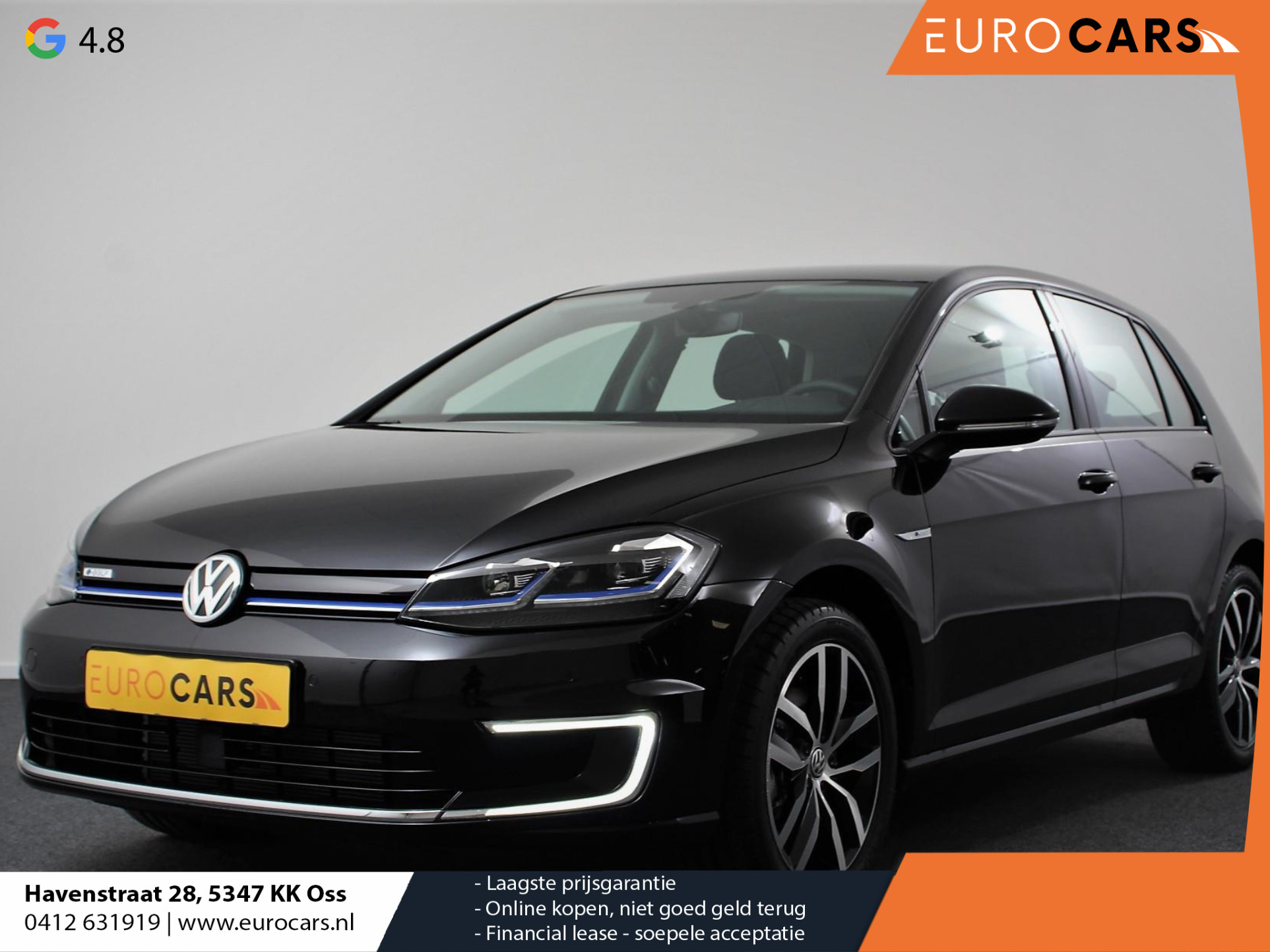 Volkswagen e-Golf € 2000,- subsidie voor particulier mogelijk! | Navigatie | Climate Control | Cruise Control | Lichtmetalen velgen 17" | Parkeer Sensoren V+A |