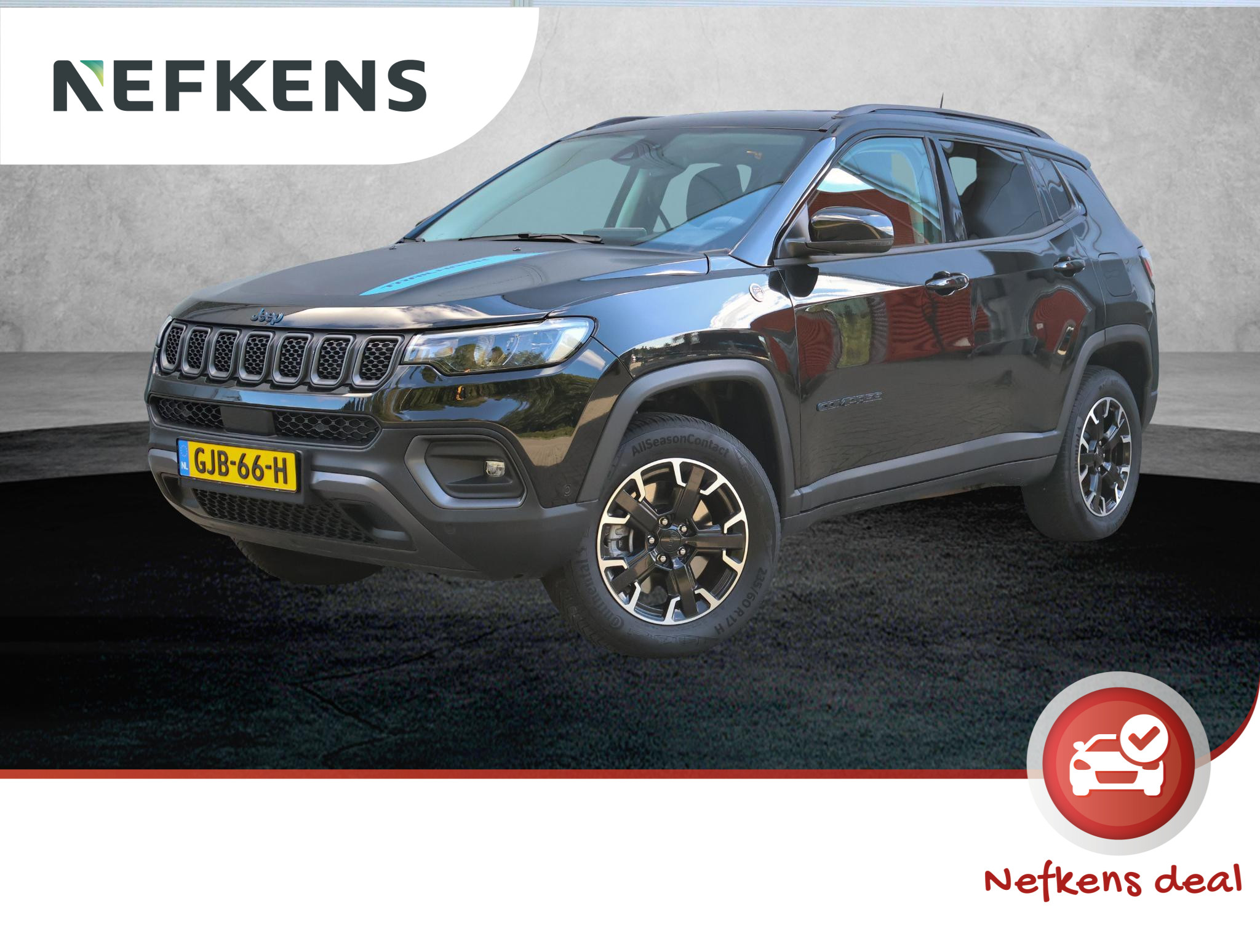 Jeep Compass 4xe 240pk Plug-in Hybrid Electric Trailhawk (1ste eig./Adapt.Cruise/P.Glass/AppleCarPlay/Camera/Direct rijden!!)