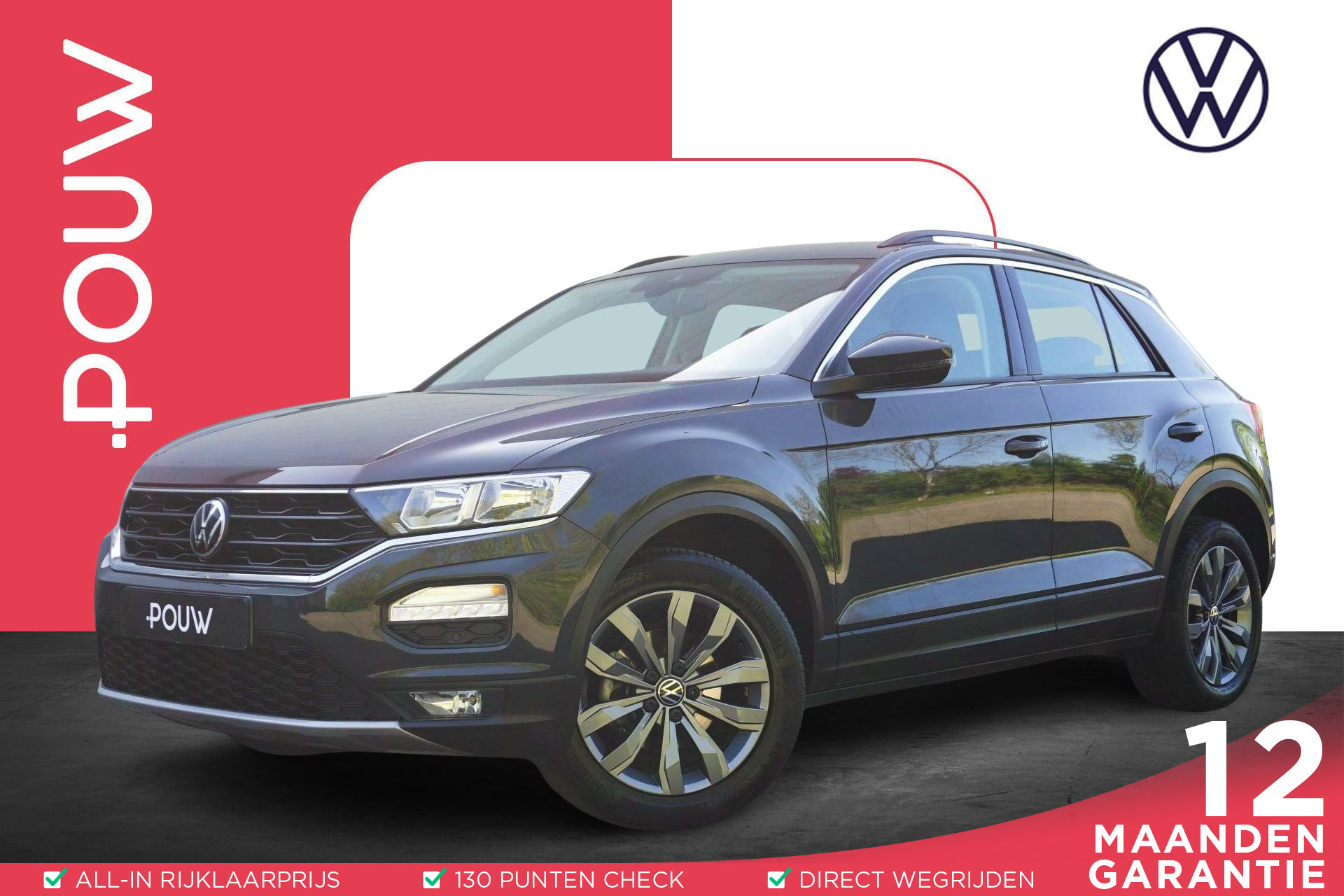 Volkswagen T-Roc 1.0 TSI 110pk Style | Navigatie | Apple Carplay & Android Auto | Airco