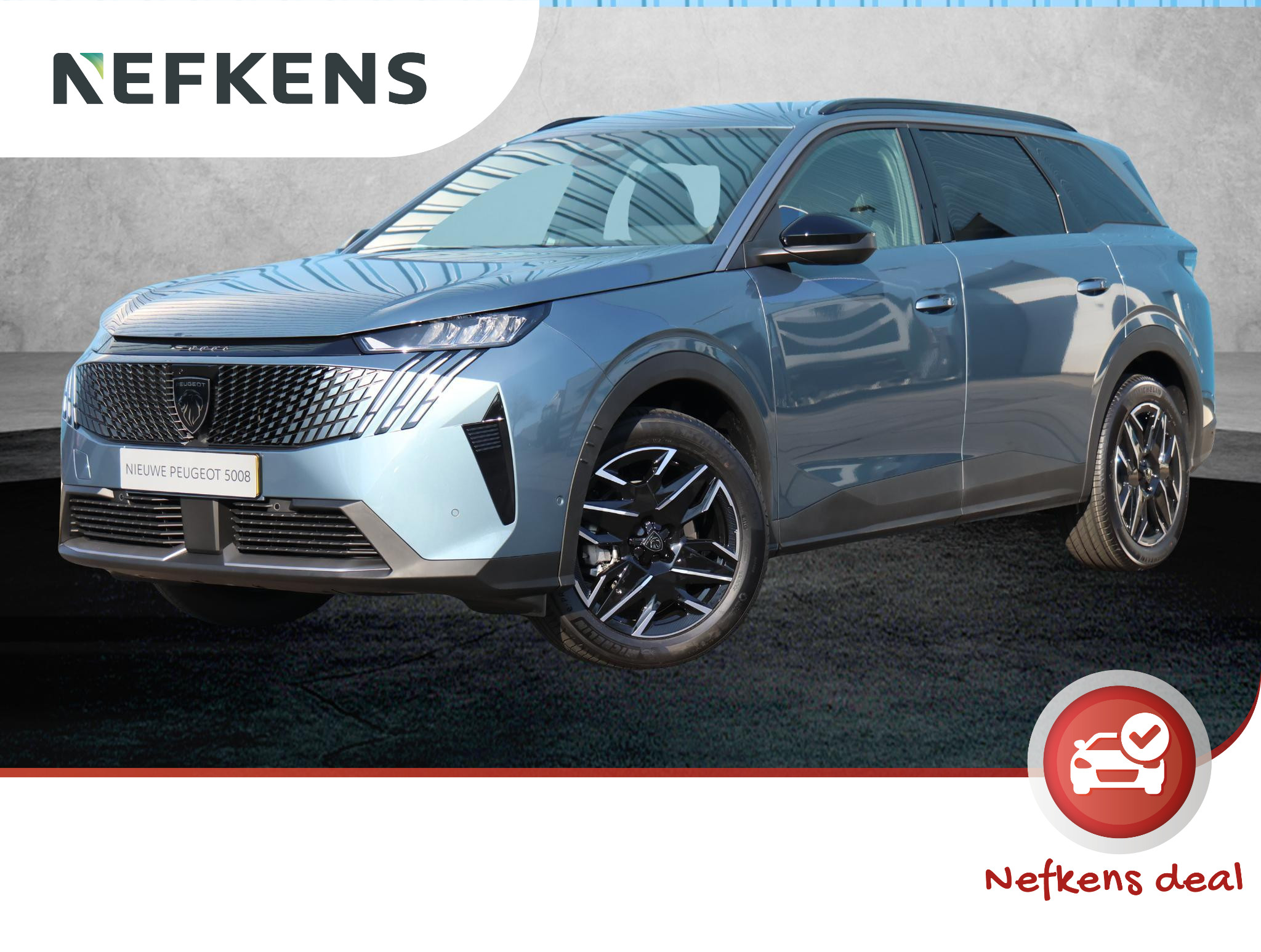 Peugeot 5008 1.2 Hybrid 136PK Allure | Incl. €3.447 korting | AUTOMAAT | 7-zitter | Adaptieve cruise control | 360° camera | Apple Carplay/ Android Auto | Climate control | LED