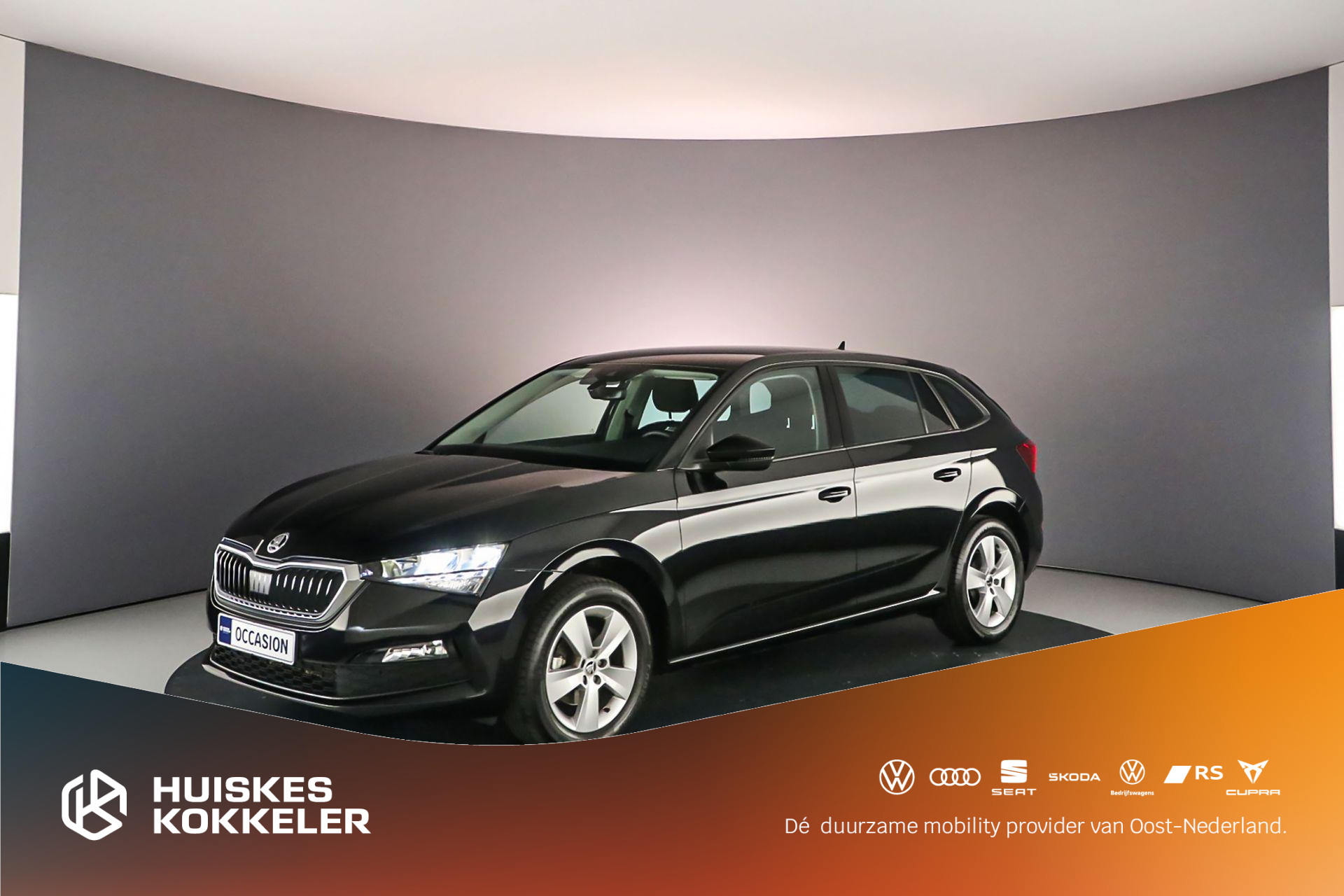 Škoda Scala Ambition 1.0 TSI 110pk Airco, Cruise control, Radio, DAB, Bluetooth, App connect, Parkeersensor achter, LED verlichting