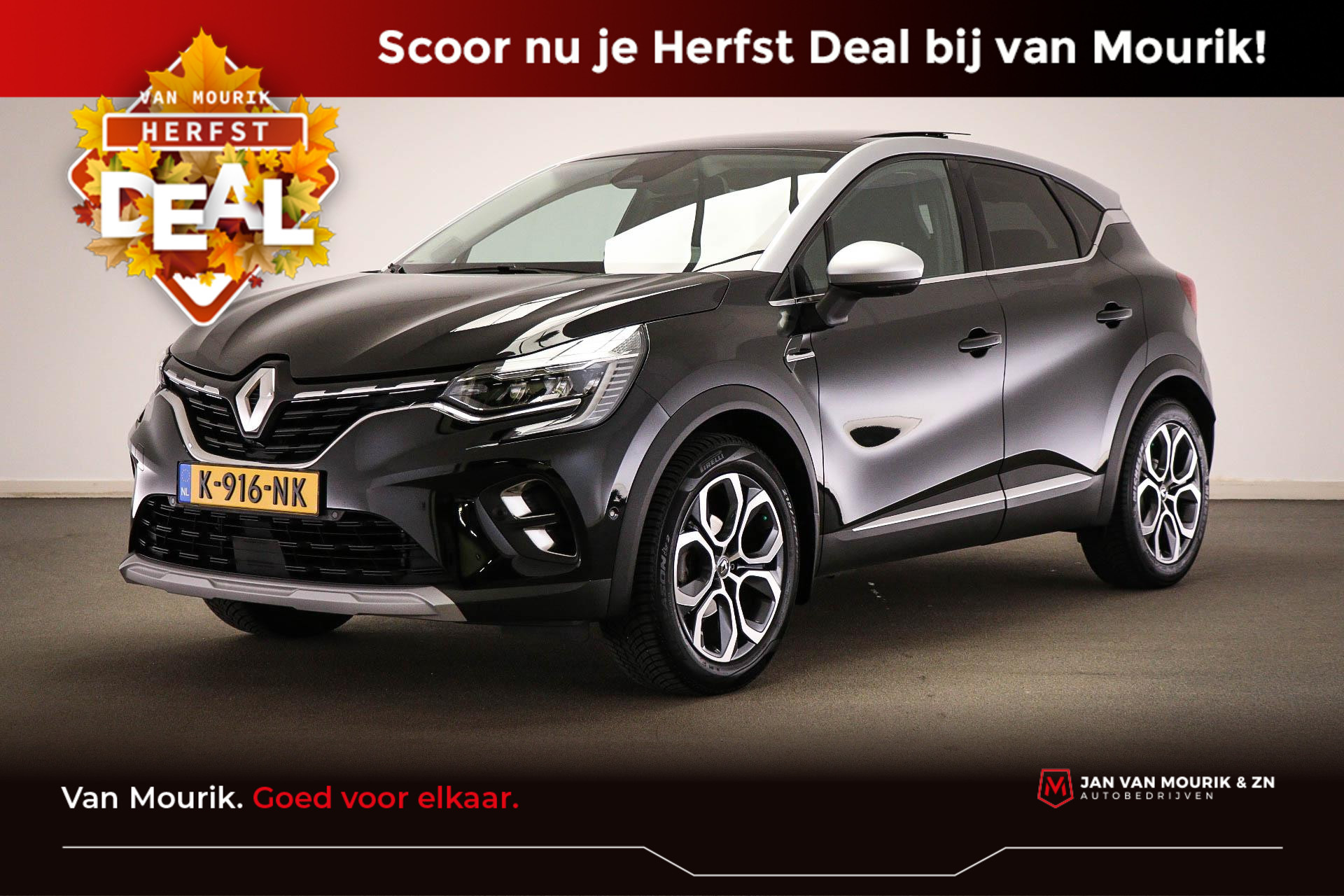 Renault Captur 1.3 TCe 130 Edition One | PANORAMADAK | LED | HALF LEDER | CLIMA | NAVI | DAB | APPLE | 360 CAMERA | TREKHAAK | 18"