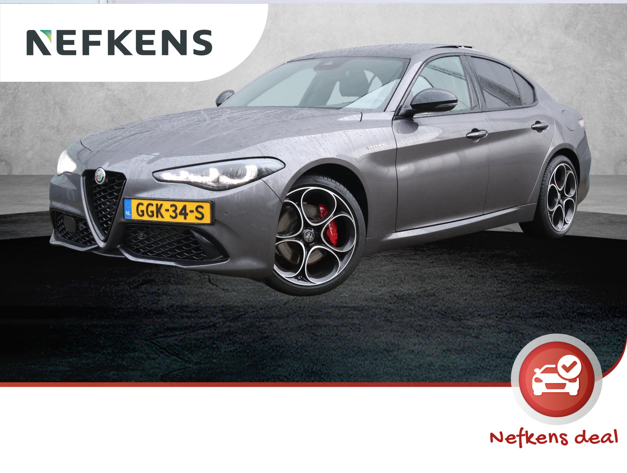 Alfa Romeo Giulia 280pk Turbo GME AWD Tributo Italiano (Harman&Kardon/Winterpakket/S.stoelen/LEER/Adapt.Cruise/Camera/19"LMV)