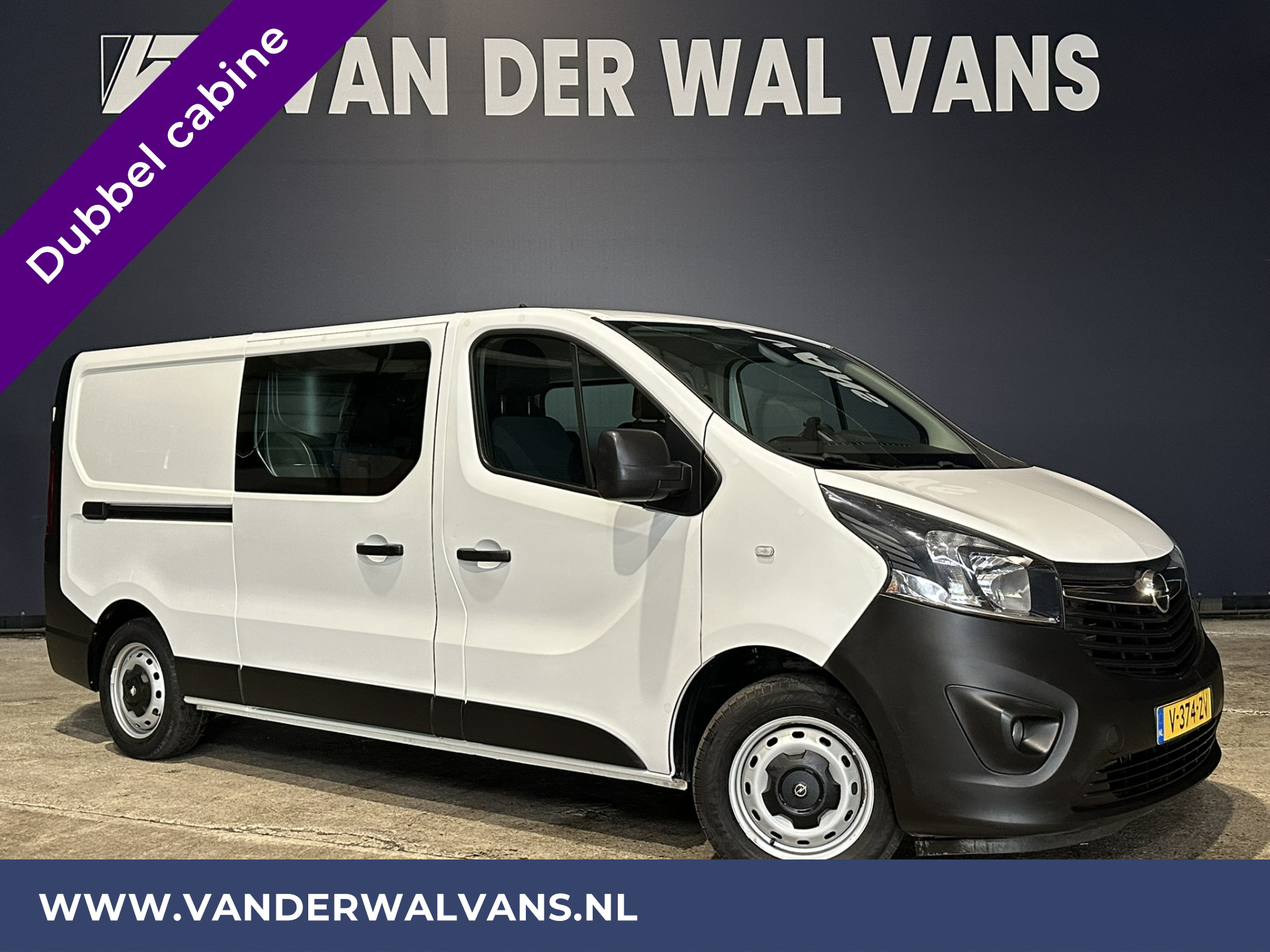 Opel Vivaro 1.6 CDTI 126pk L2H1 Dubbele Cabine Euro6 Airco | Navigatie | Camera | 5-Zits | cruisecontrol, parkeersensoren, trekhaak