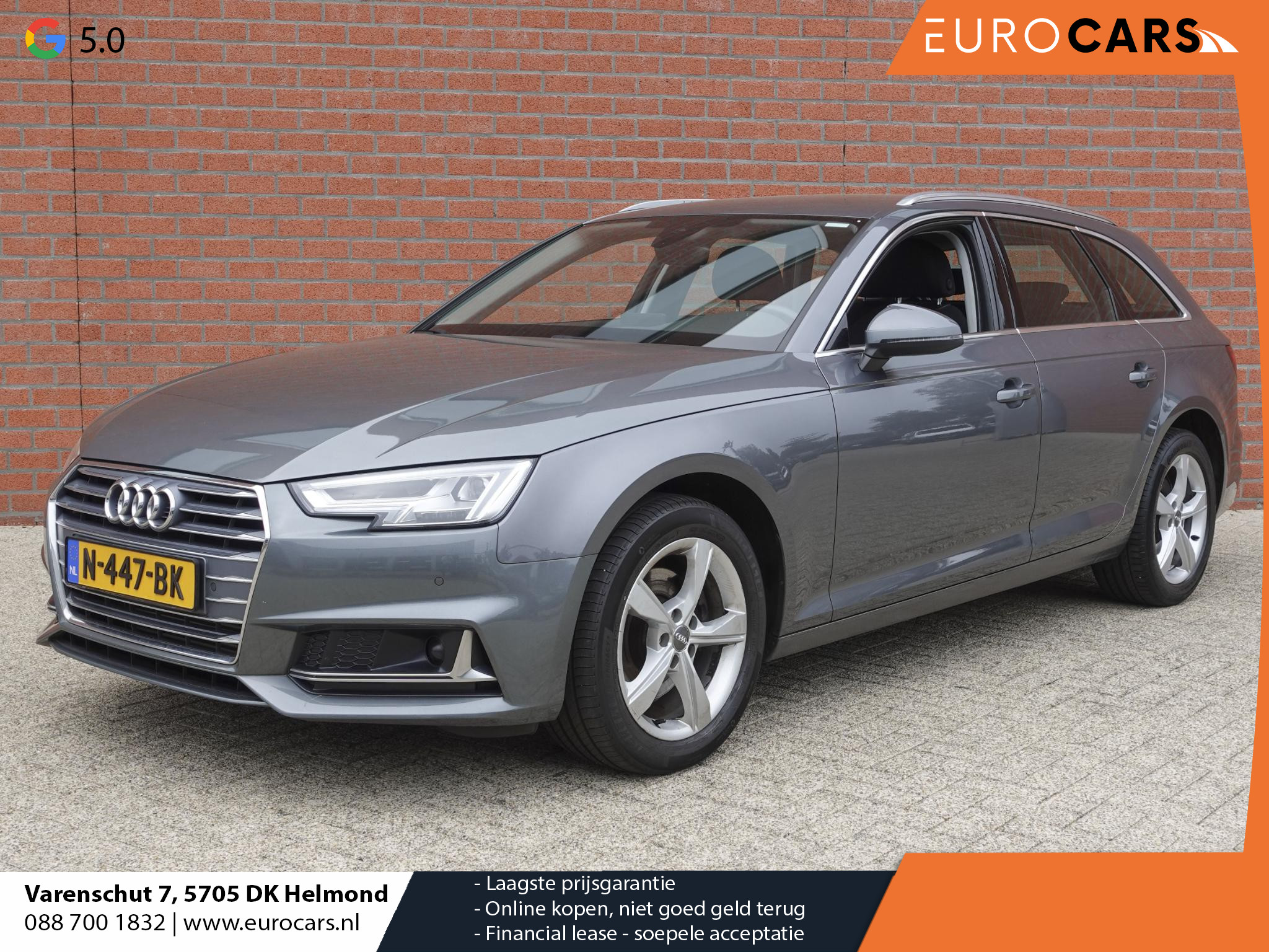 Audi A4 Avant 40 TFSI 190pk S-Tronic Sport hybride Climate Control Elektrisch bedienbare achterklep Cruise Control Adaptive Stoelverwarming Interieur-pakket S line Competition Led