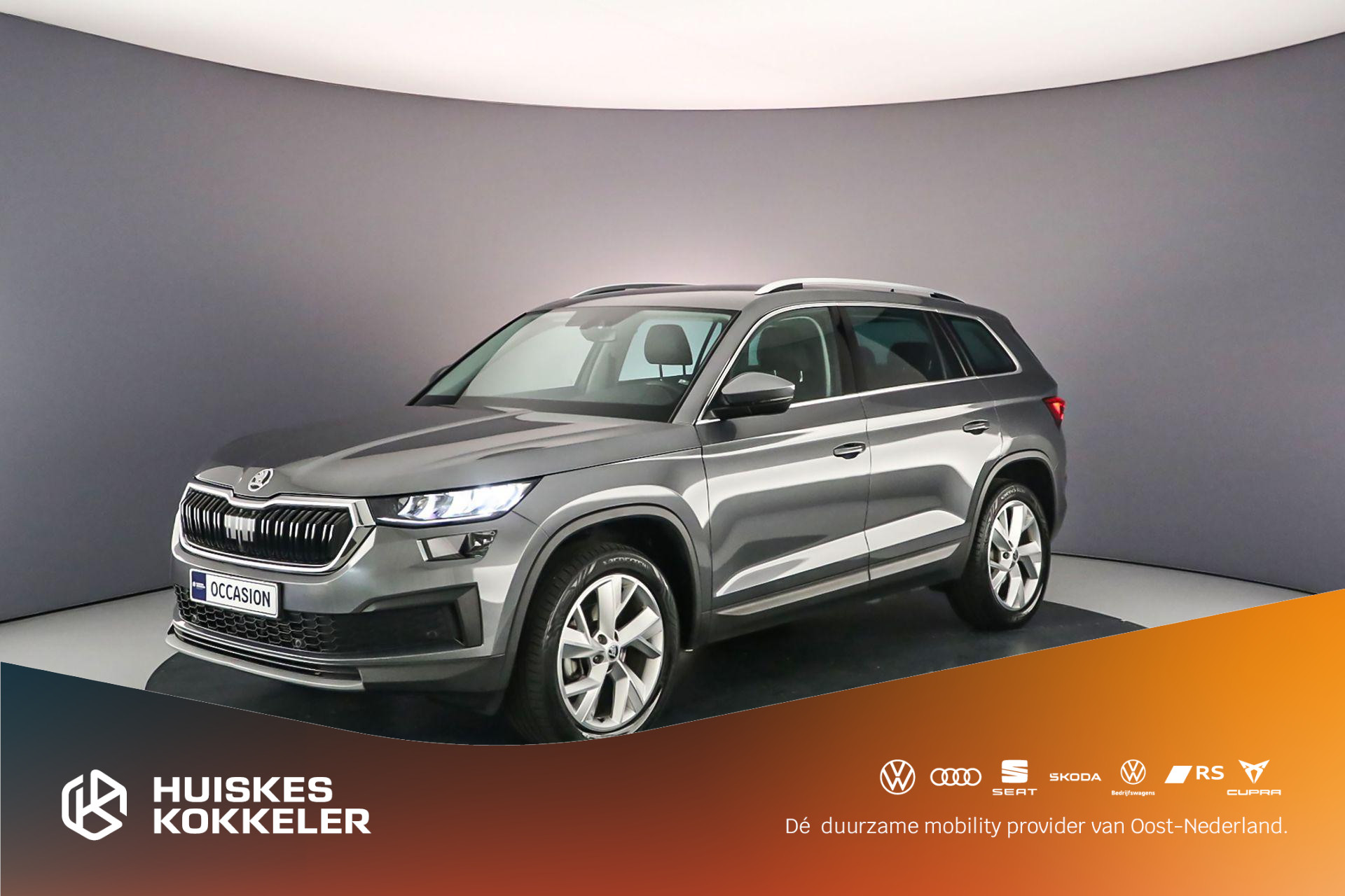 Škoda Kodiaq Business Edition 1.5 TSI 150pk DSG Automaat Trekhaak, Cruise control, Achteruitrijcamera, Navigatie, LED koplampen, Airco, DAB, App connect, Parkeersensoren