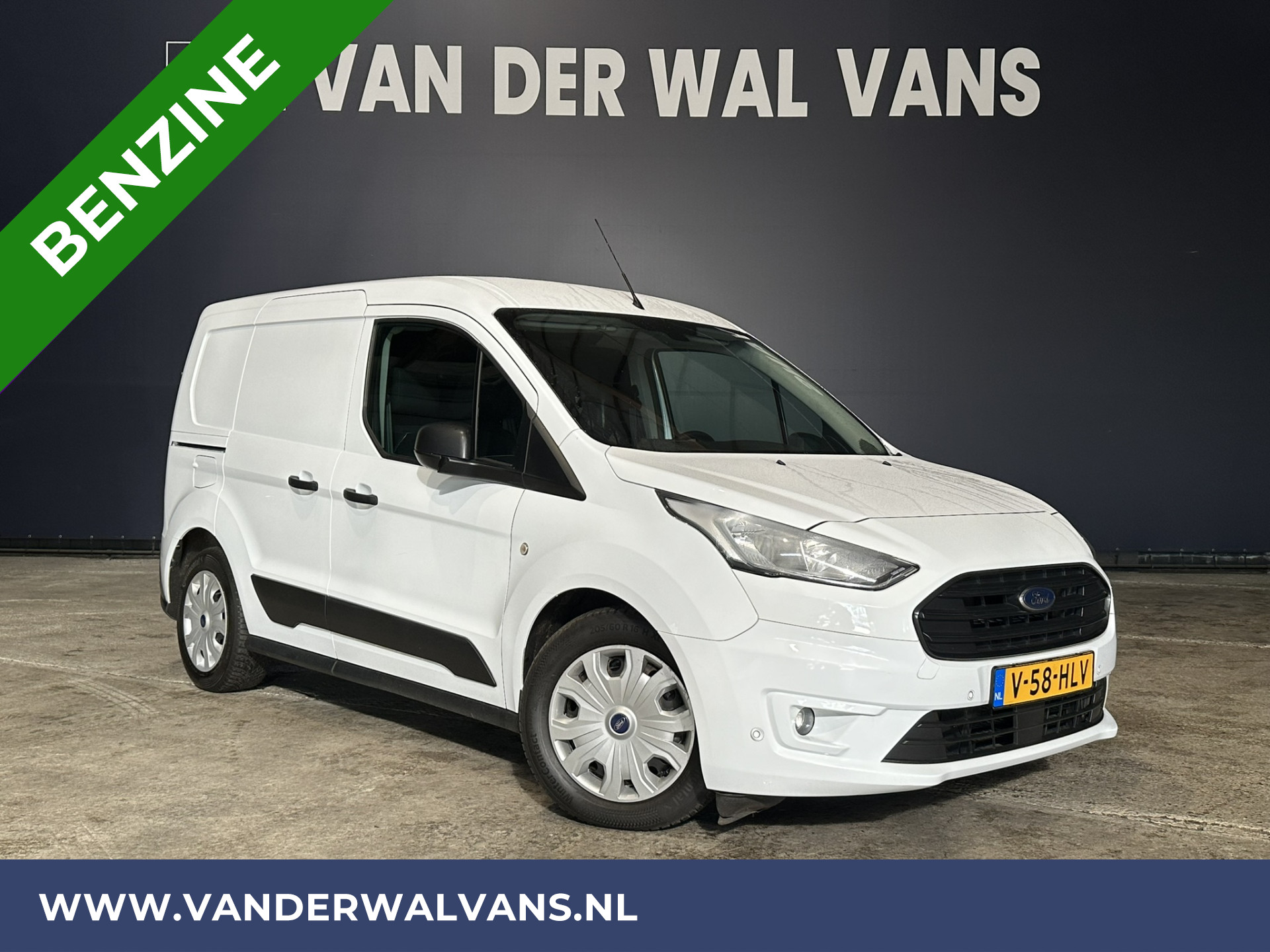 Ford Transit Connect 1.0 EcoBlue 101pk L1H1 BENZINE motor Euro6 Airco | Parkeersensoren | 3-Zits Bluetooth-telefoonvoorbereiding, verwarmde voorruit, bijrijdersbank