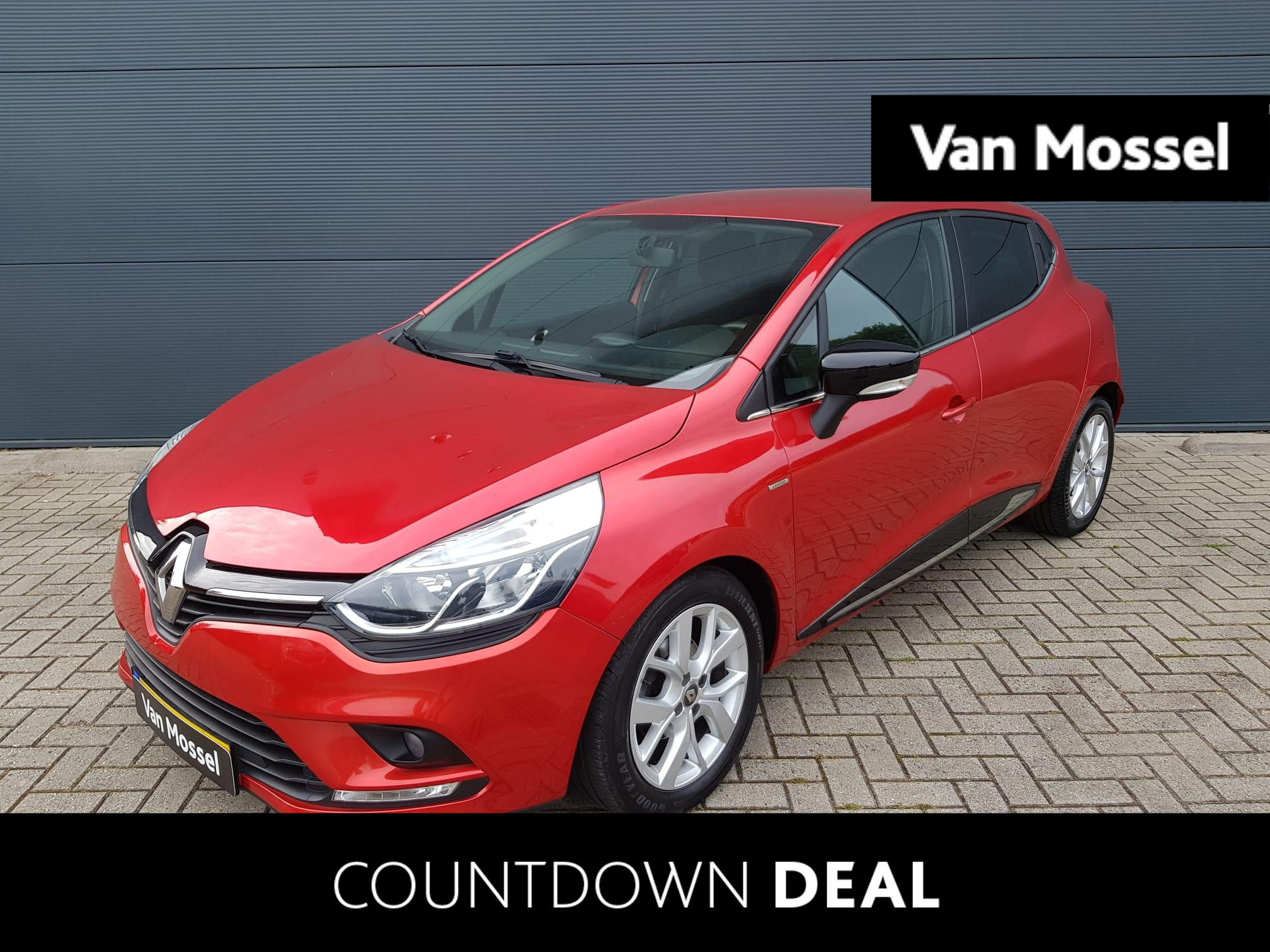 Renault Clio 0.9 TCe 90Pk Limited | Airco | Navigatie | Parkeersensoren | Cruise Control | Lichtmetalen Velgen | Keyless Entry/Start | Trekhaak | Bluetooth | Armsteun Voor |