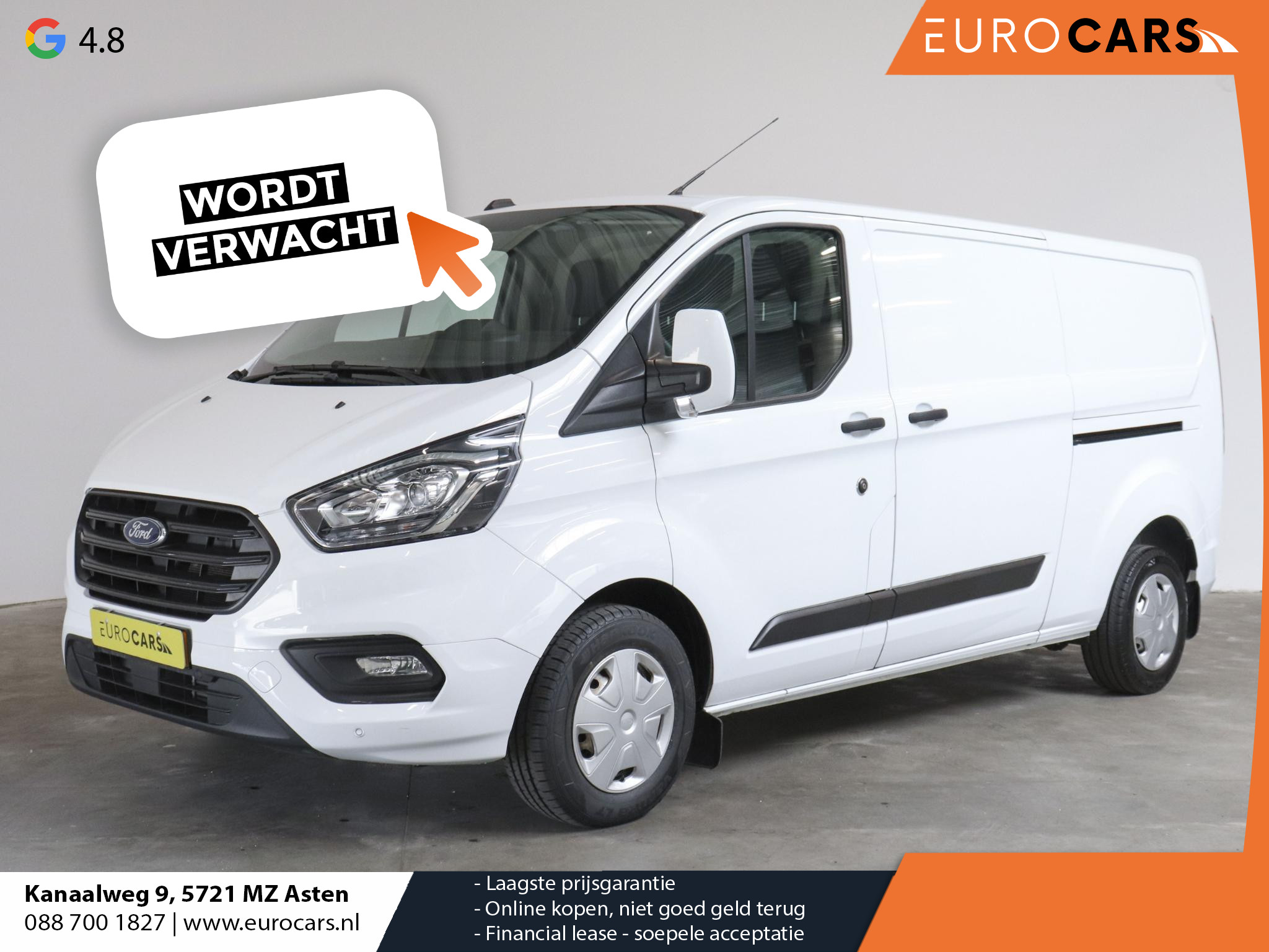 Ford Transit Custom 300 2.0 TDCI L2H1 Trend 2x schuifdeur Airco Cruise Control Trekhaak