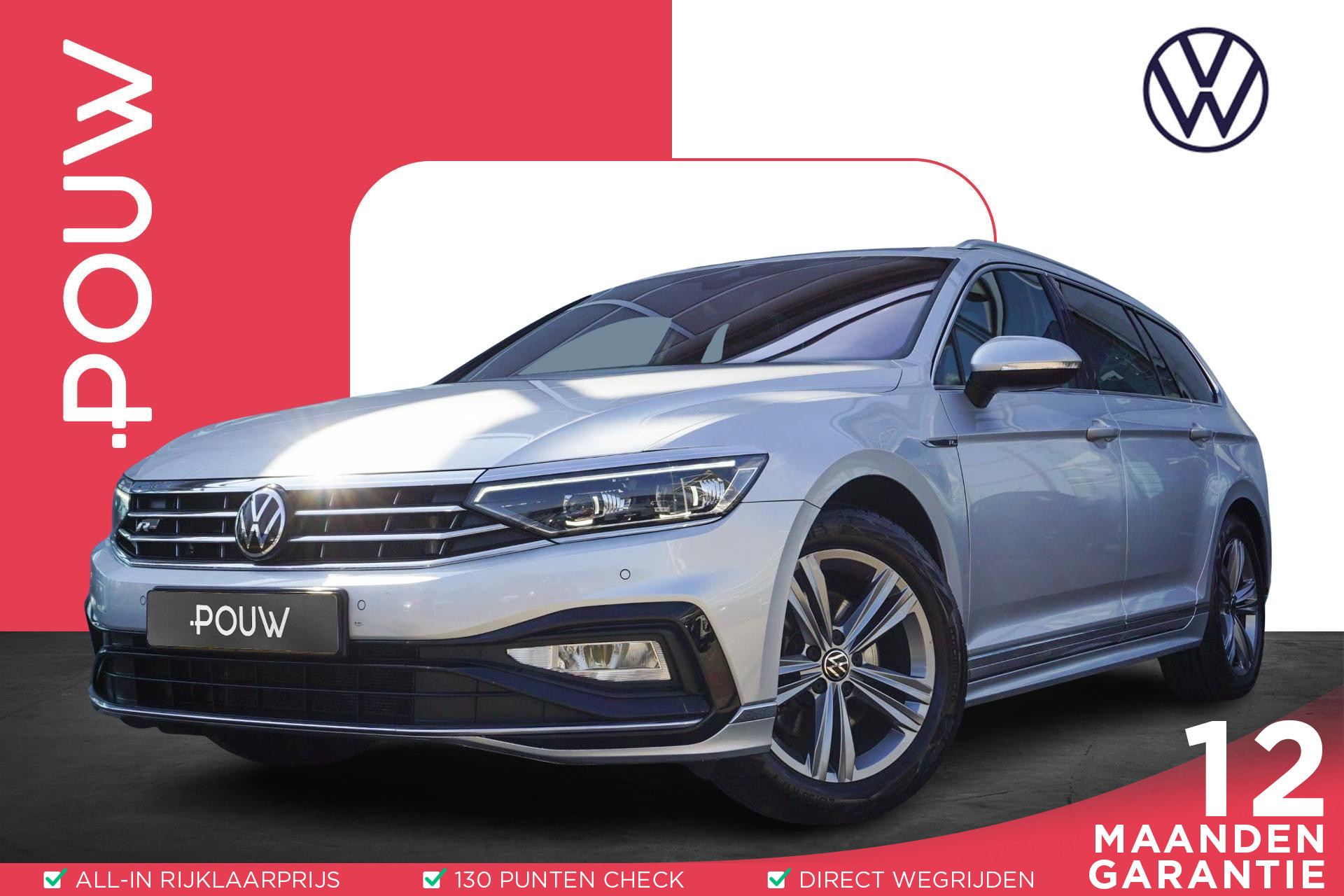 Volkswagen Passat Variant 1.5 TSI 150pk DSG R-Line Business + | Panoramadak | Trekhaak | Keyless
