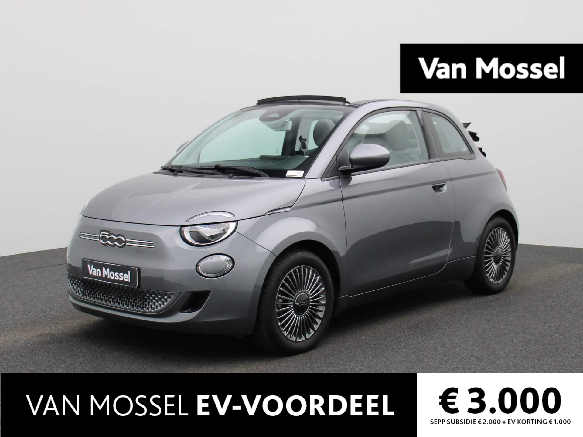 Fiat 500e C Icon 42 kWh | Elektrisch bedienbaar dak | Apple Carplay / Android Auto | Stoelverwarming | Camera | Cruise Control | Navigatie | Climate Control |