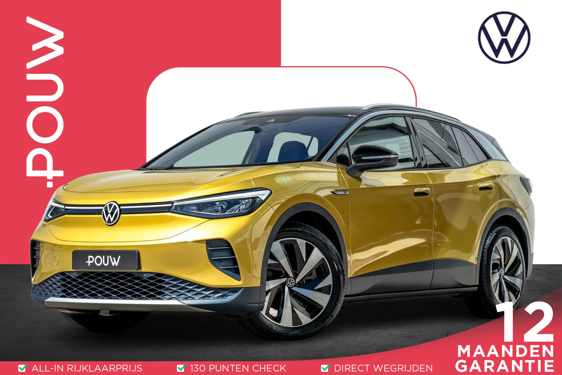 Volkswagen ID.4 204pk First 77 kWh | SoH 94% | Trekhaak | Navigatie | Achteruitrijcamera | Stoelverwarming