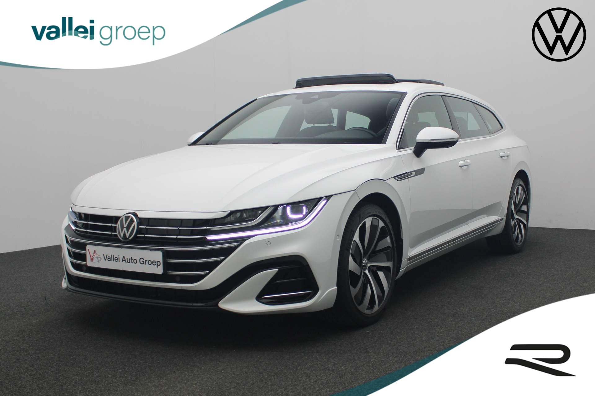 Volkswagen Arteon Shooting Brake 1.4 TSI 218PK DSG eHybrid R-Line Business+ | Pano | Trekhaak | Stoel-/achterbankverwarming | Leder/alcantara | Navi Discover Pro | 360 Camera | Massage