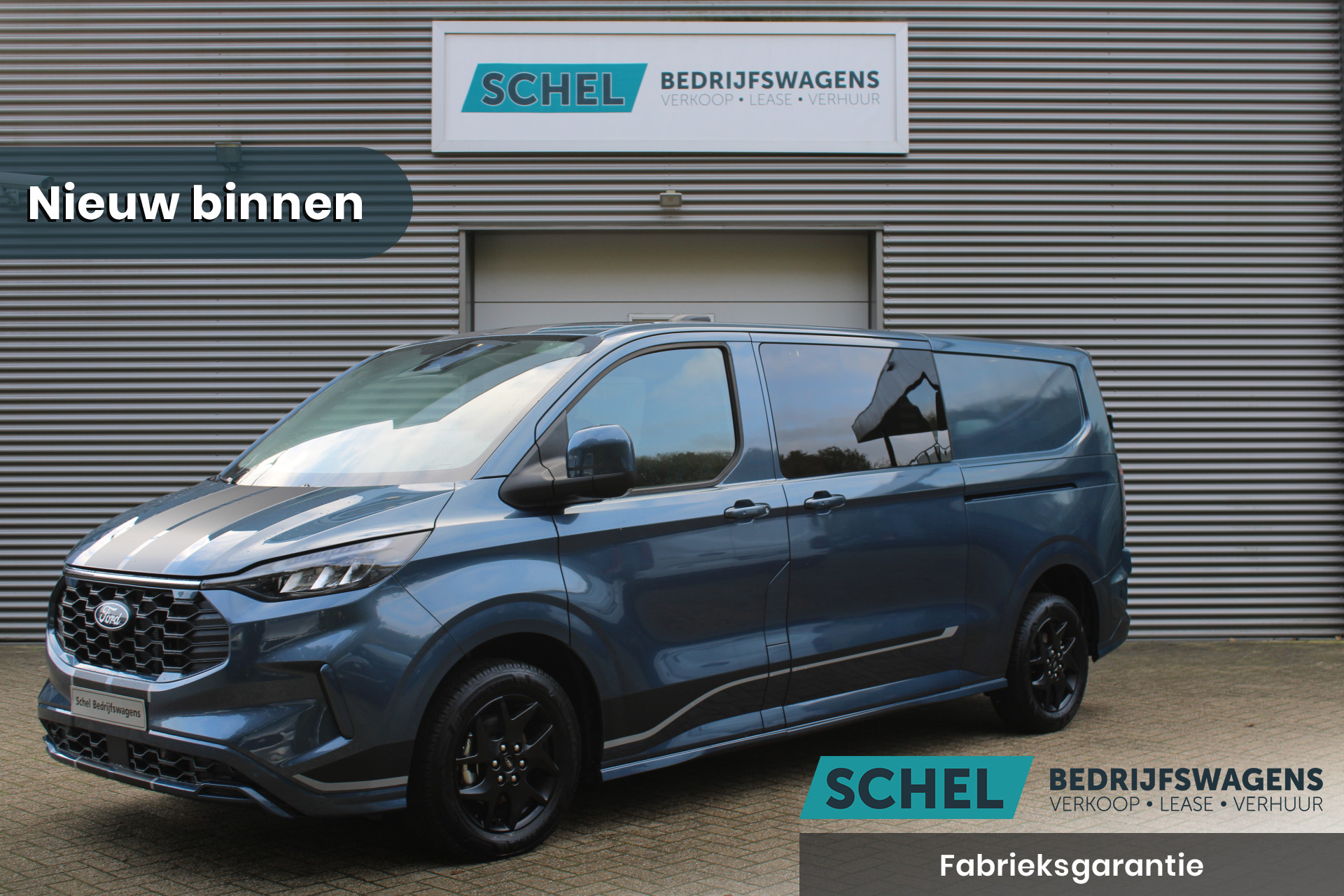 Ford Transit Custom 320 2.0TDCI 170pk L2H1 Sport DC AWD - Adaptive Cruise - LED - Blind Spot - Elektrische deuren - Standkachel - Navigatie - Camera - Rijklaar