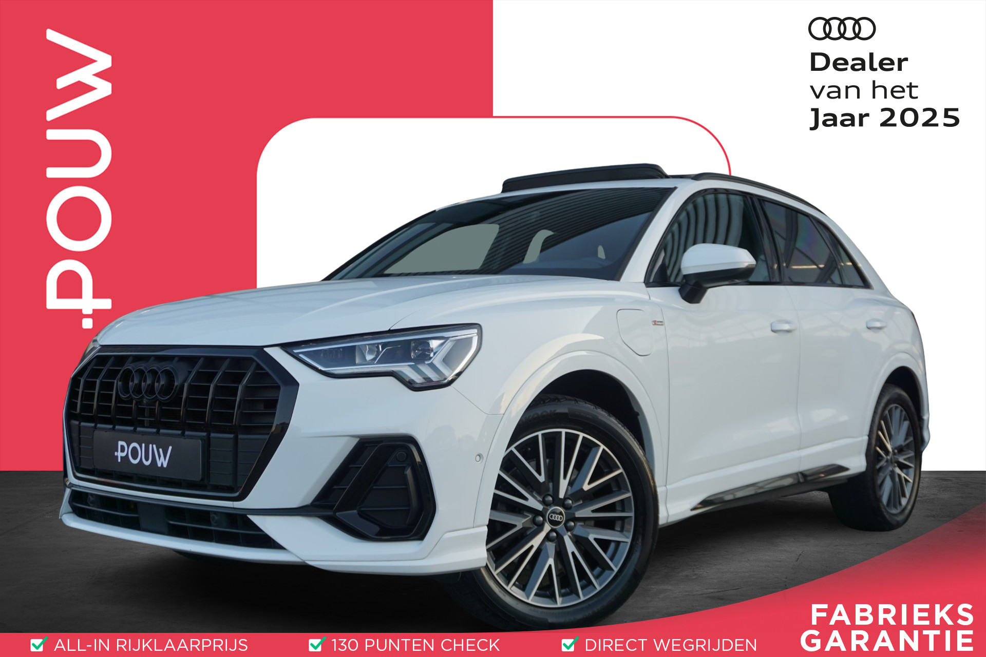Audi Q3 45 TFSI e 245pk S-tronic S Edition | SoH 94% | Panoramadak | Trekhaak | 19'' Velgen | Smartphone Interface