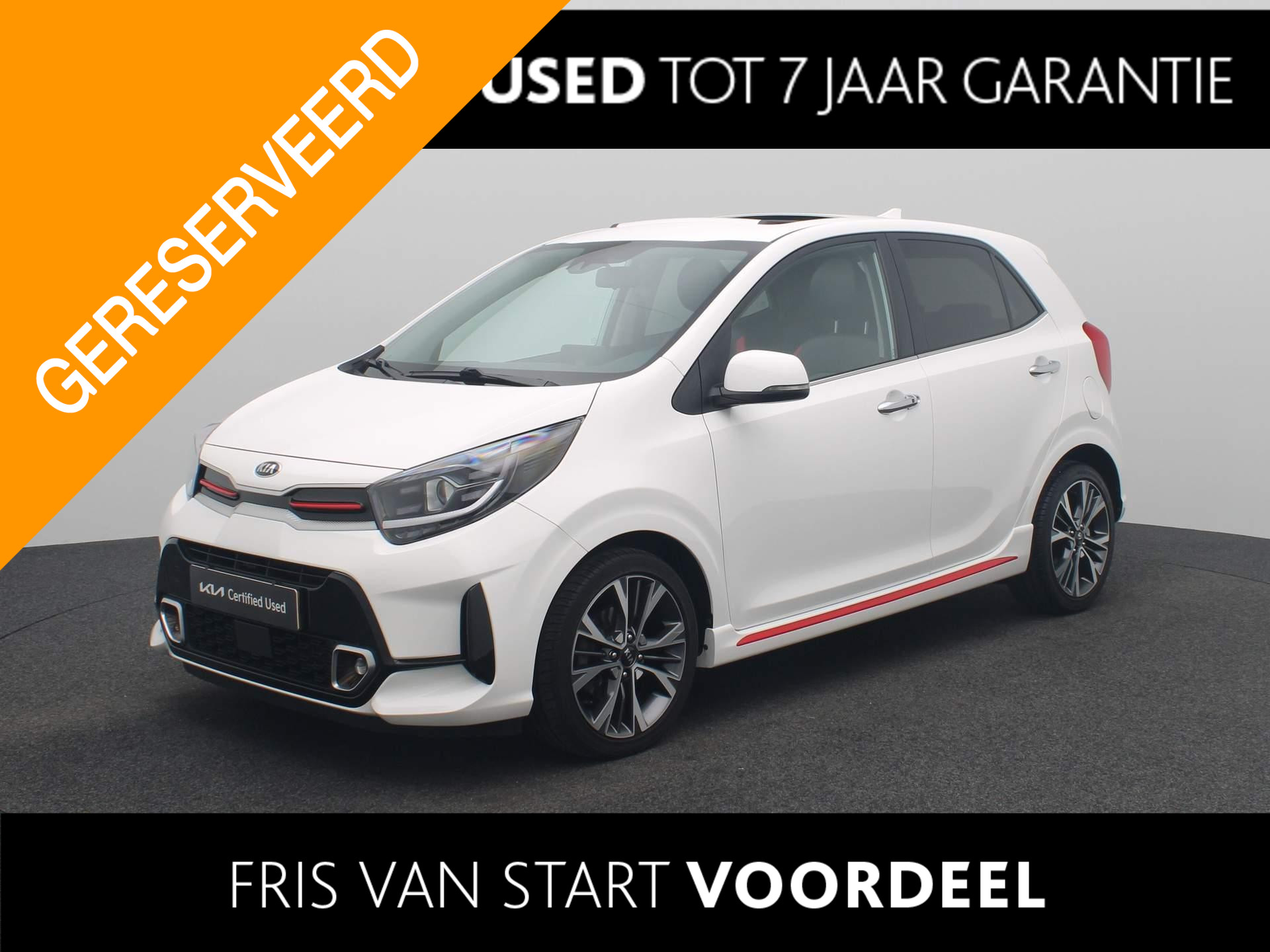 Kia Picanto 1.0 T-GDi GT-Line 5p | Wordt 11-01-25 verwacht | Stoel + Stuur verwarming | Navigatie | Parkeer Camera |