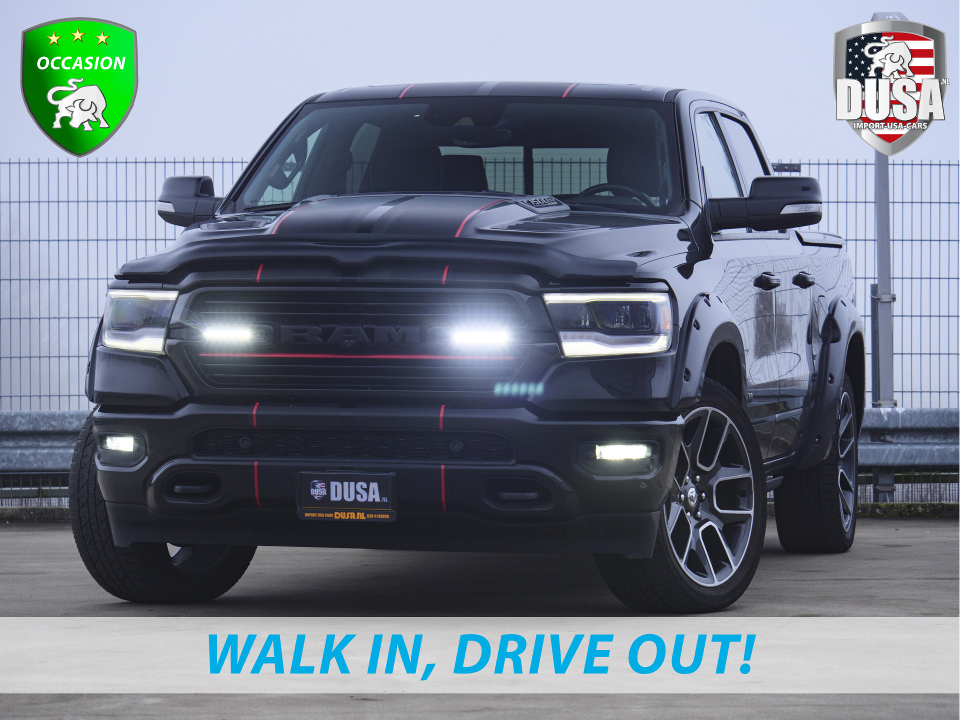 Dodge Ram 1500 | Laramie | 5.7 V8 | 4x4 | Crew Cab Led Grill | LPG | Striping | Bushwackers