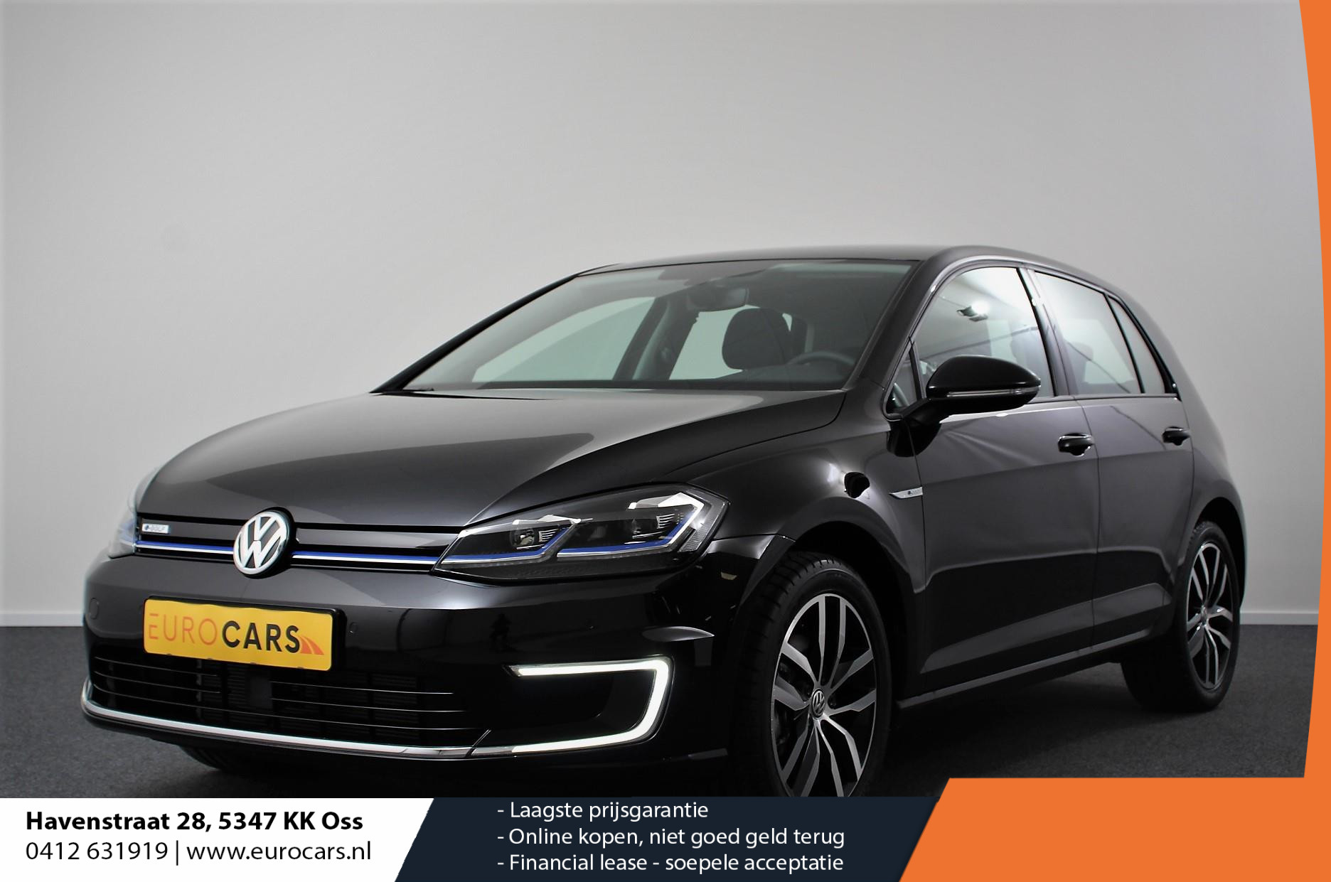 Volkswagen e-Golf met 4% BIJTELLING € 2000,- subsidie mogelijk | Navigatie | Climate control | Bluetooth | Camera | Digitale Cockpit | Lichtmetalen velgen 17" |