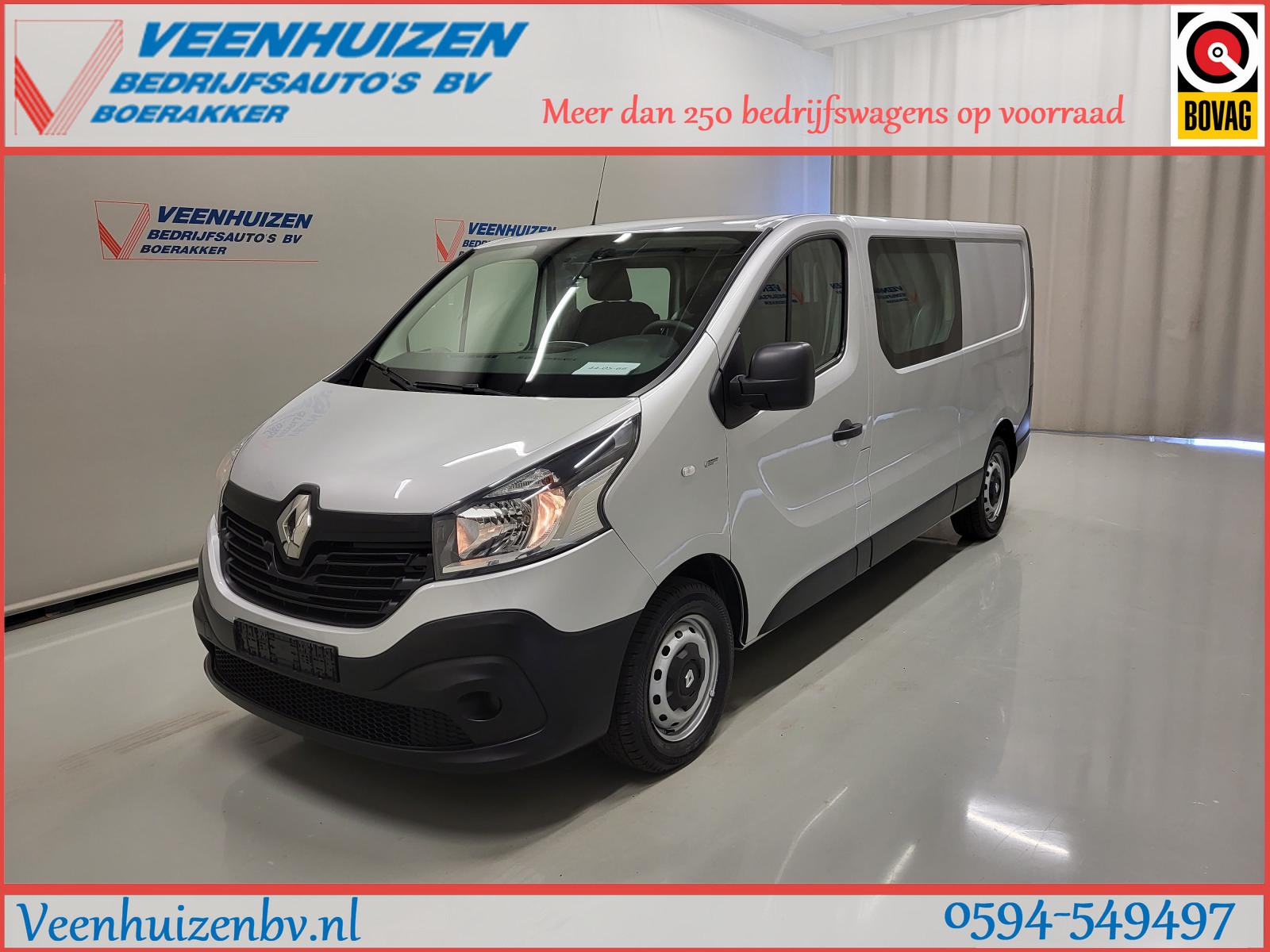 Renault Trafic 1.6dCi L2/H1 Dubbele Cabine Airco Euro 6!